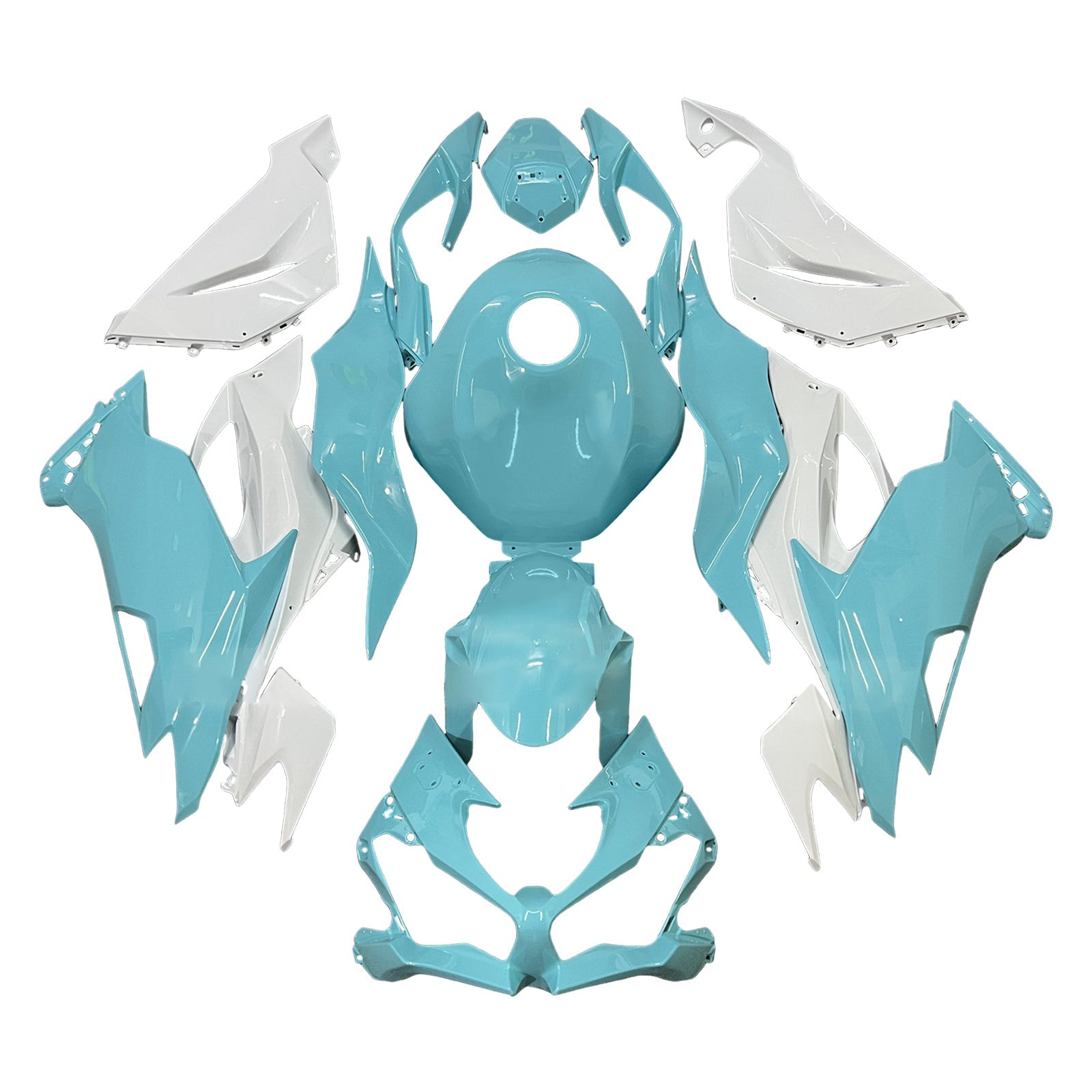 Kit di carenatura a iniezione, corpo in plastica ABS per Kawasaki ZX6R 2019-2023