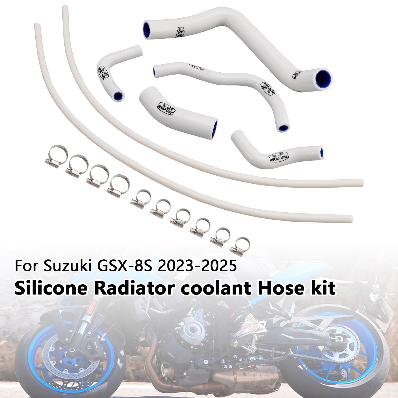 Durite de refroidissement en silicone pour radiateur Suzuki GSX-8S 2023-2025