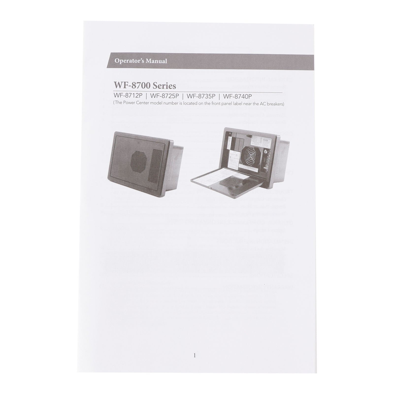 WF-8735-AD RV-omvormer/lader, 30 A, compatibel met laadstations'automatische stroomvoorziening en detectie van campers.