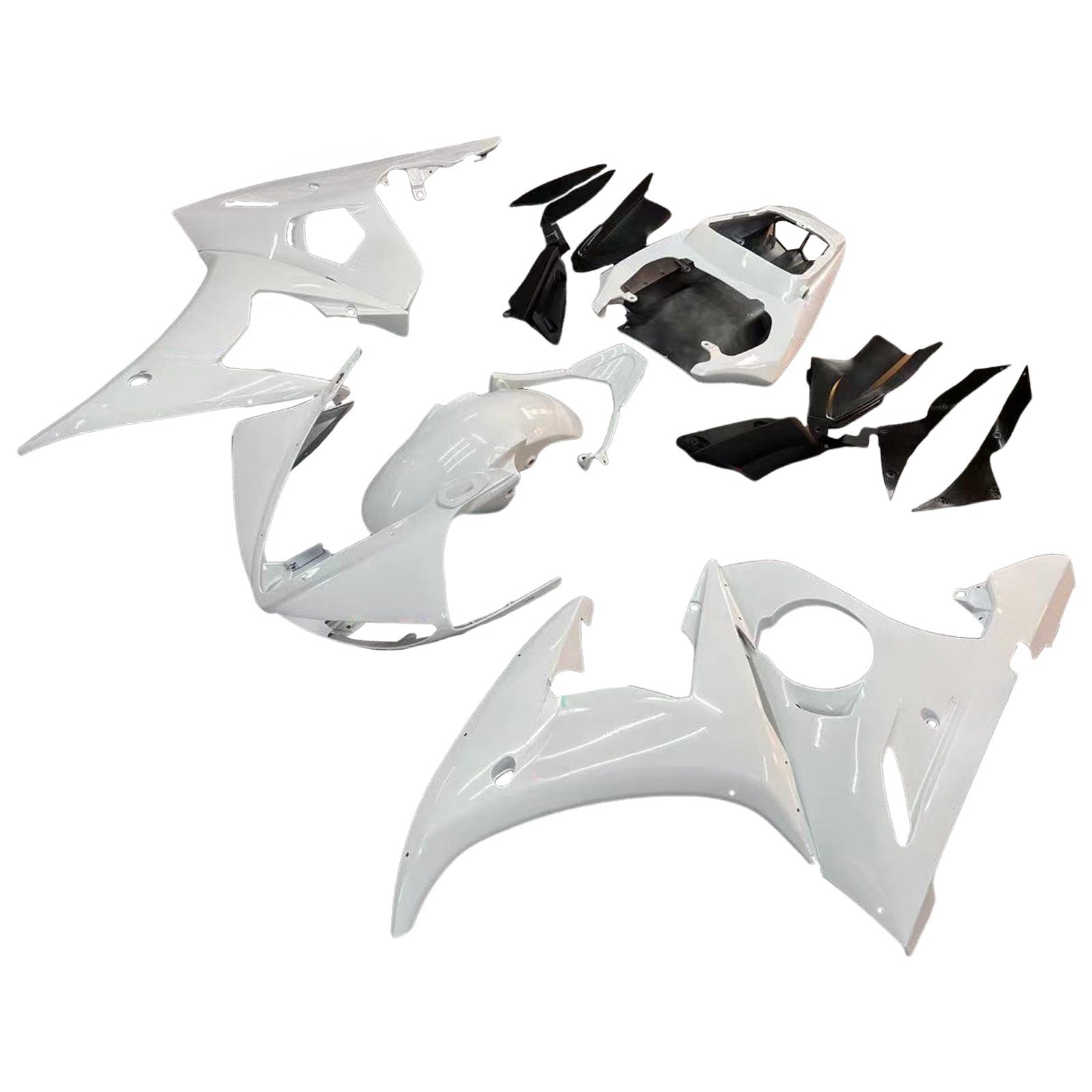 Kit de carénage par injection, carrosserie en plastique ABS, compatible avec Yamaha YZF 600 R6 2005