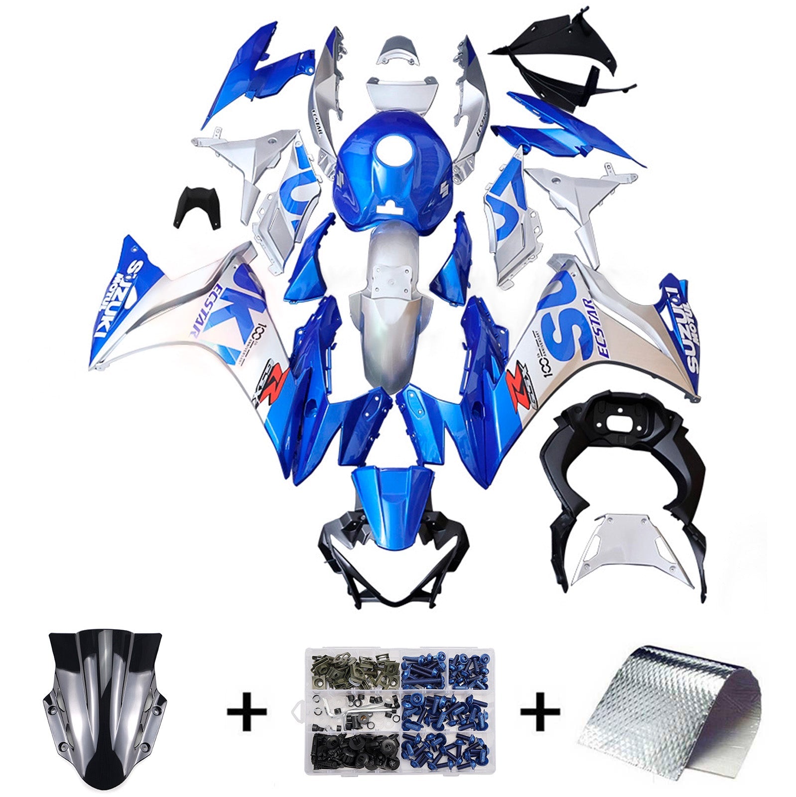 Kit de carénage injecté en plastique ABS pour Suzuki GSX250R 2017-2020