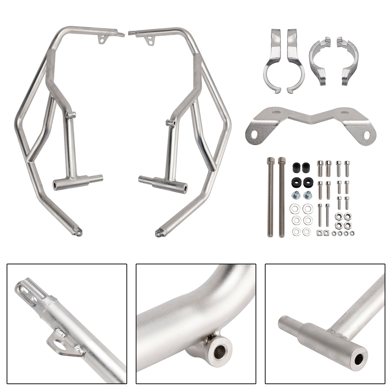 Teräksinen moottorin rungon yläosan suojalista BMW S1000Xr (2024-2025) -malliin.