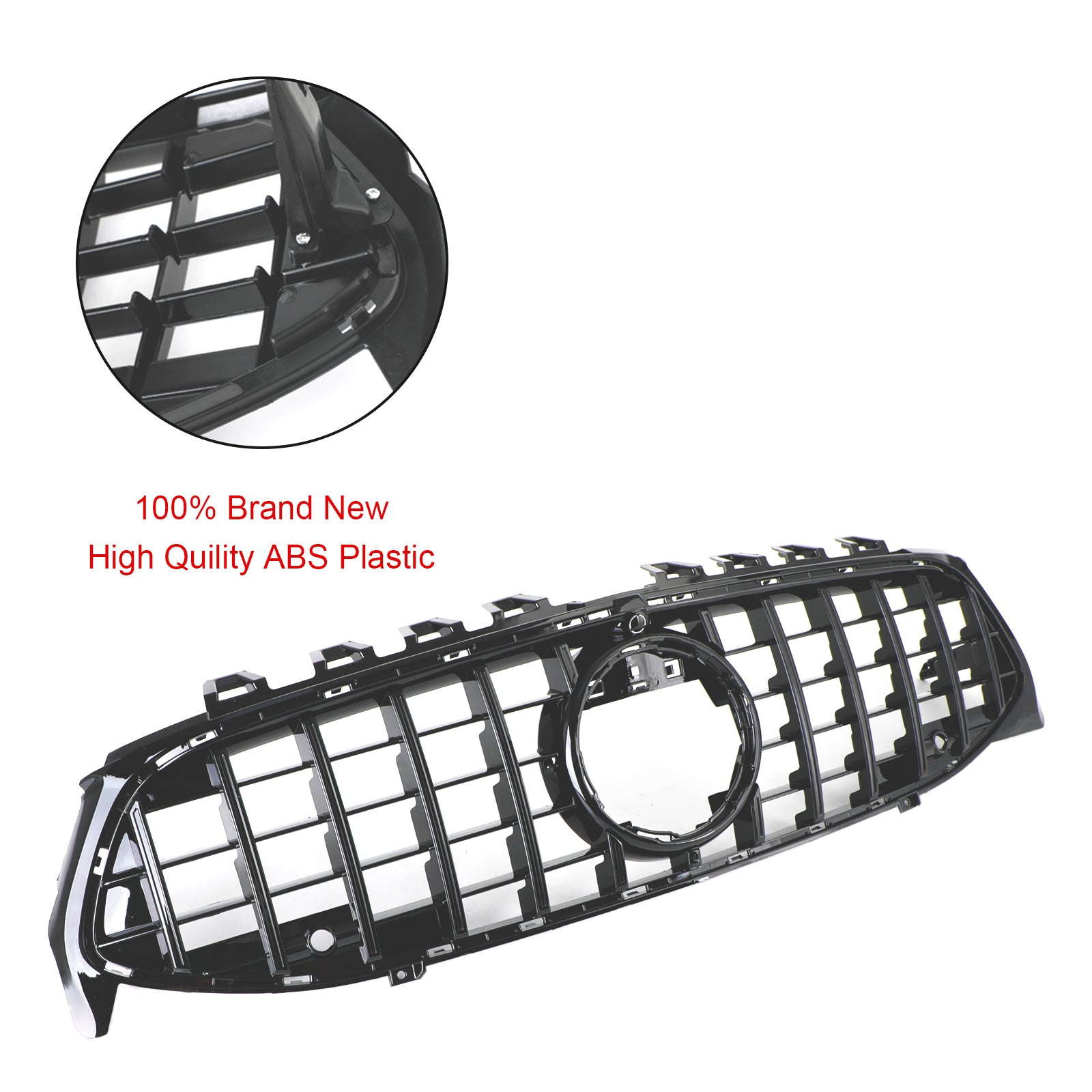 Black Front Bumper Grille Grill pour Mercedes CLA Class W118 C118 2020-2023 GTR