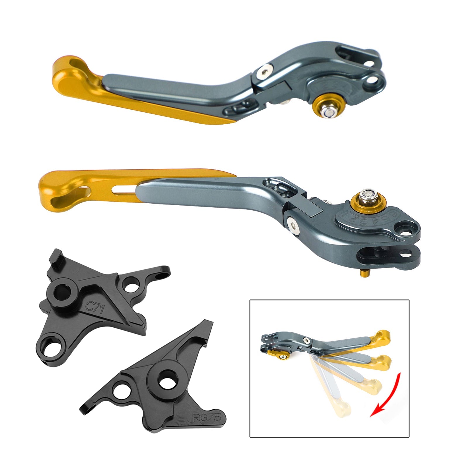 Leva freno a frizione regolabile per BMW R Nine T /Pure /Racer 2017-2023