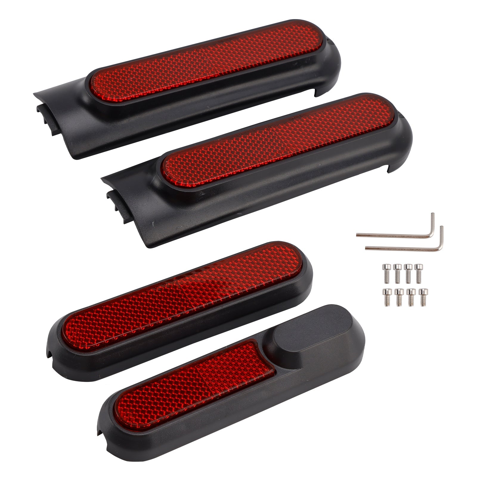 Conjunto de 4 cubiertas laterales para Xiaomi 4 Pro Scooter (primera generación) con reflector trasero