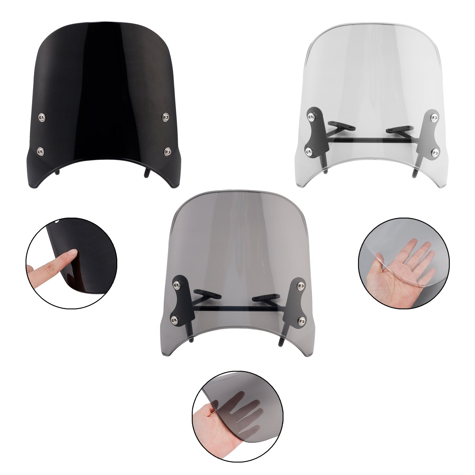 Parabrezza compatibile con BMW R nineT Scrambler 2014-2024 e Pure 2017-2024