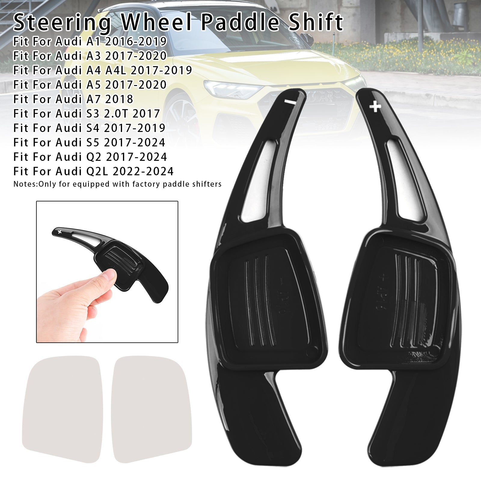 Extension de palettes de changement de vitesse au volant pour Audi Q3 Q5 Q7 S3 S4