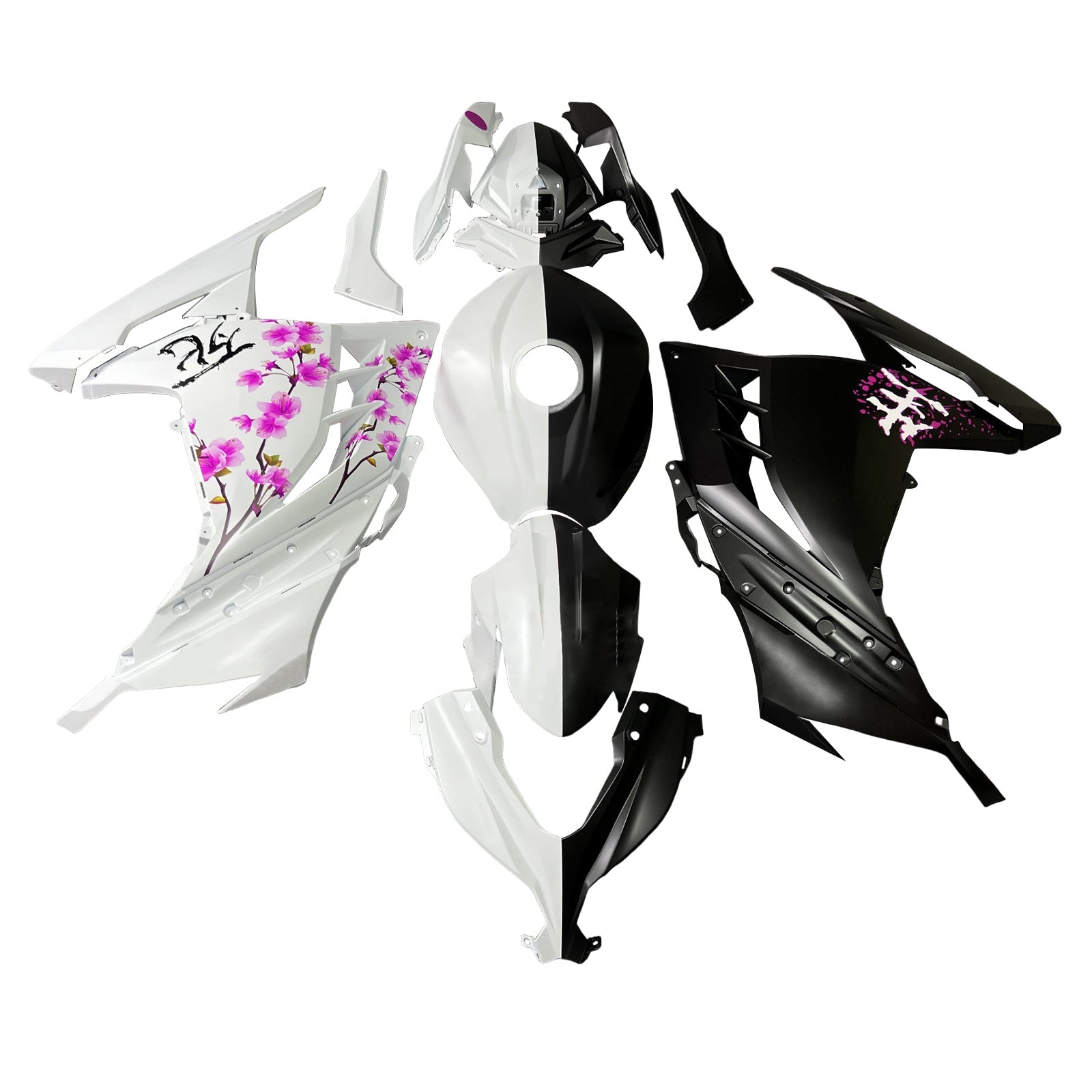 Kit di carenatura a iniezione, carrozzeria in plastica ABS per Kawasaki EX300 Ninja300 2013-2024