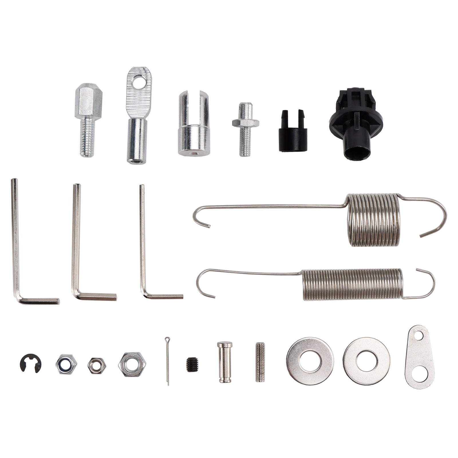 Pédale d'accélérateur universelle en aluminium pour hot rod de rue, câble d'accélérateur et ressort en acier inoxydable de 24 pouces