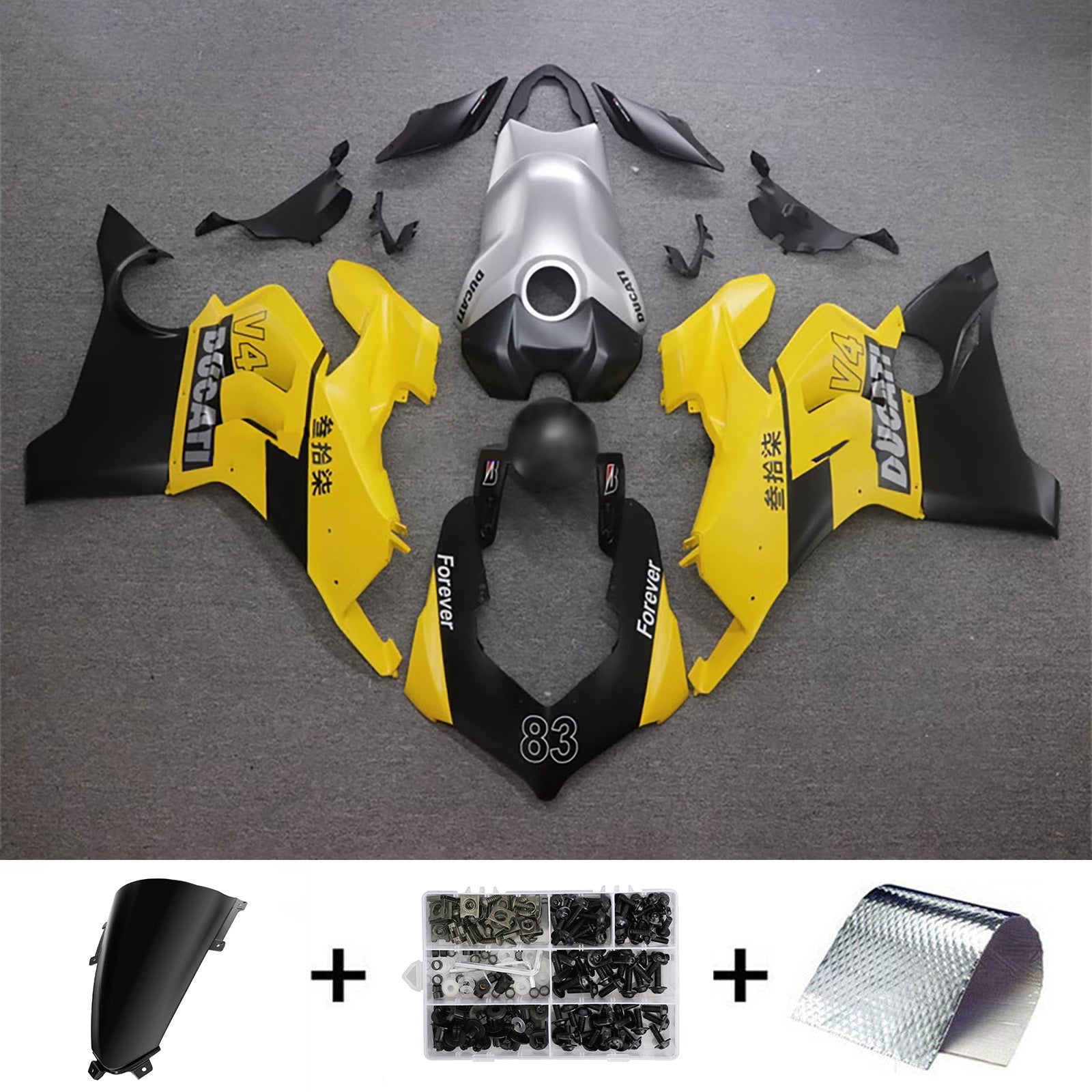 Kit de carénage par injection pour Ducati Panigale V4/V4S 2020-2021 2019-2022 V4SP/V4R