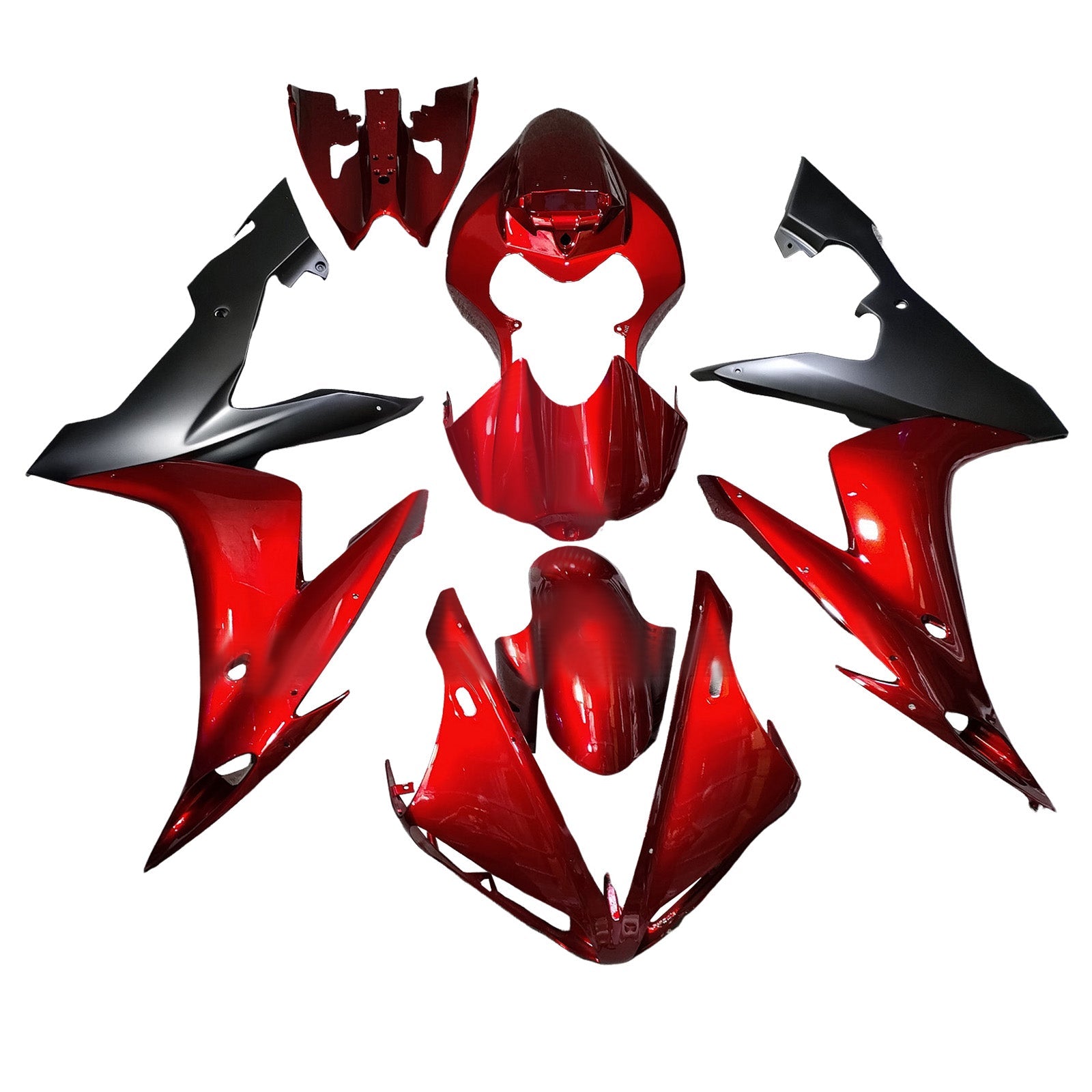 Kit carenatura iniettata in plastica ABS per Yamaha YZFR1 YZF-R1 2004-2006
