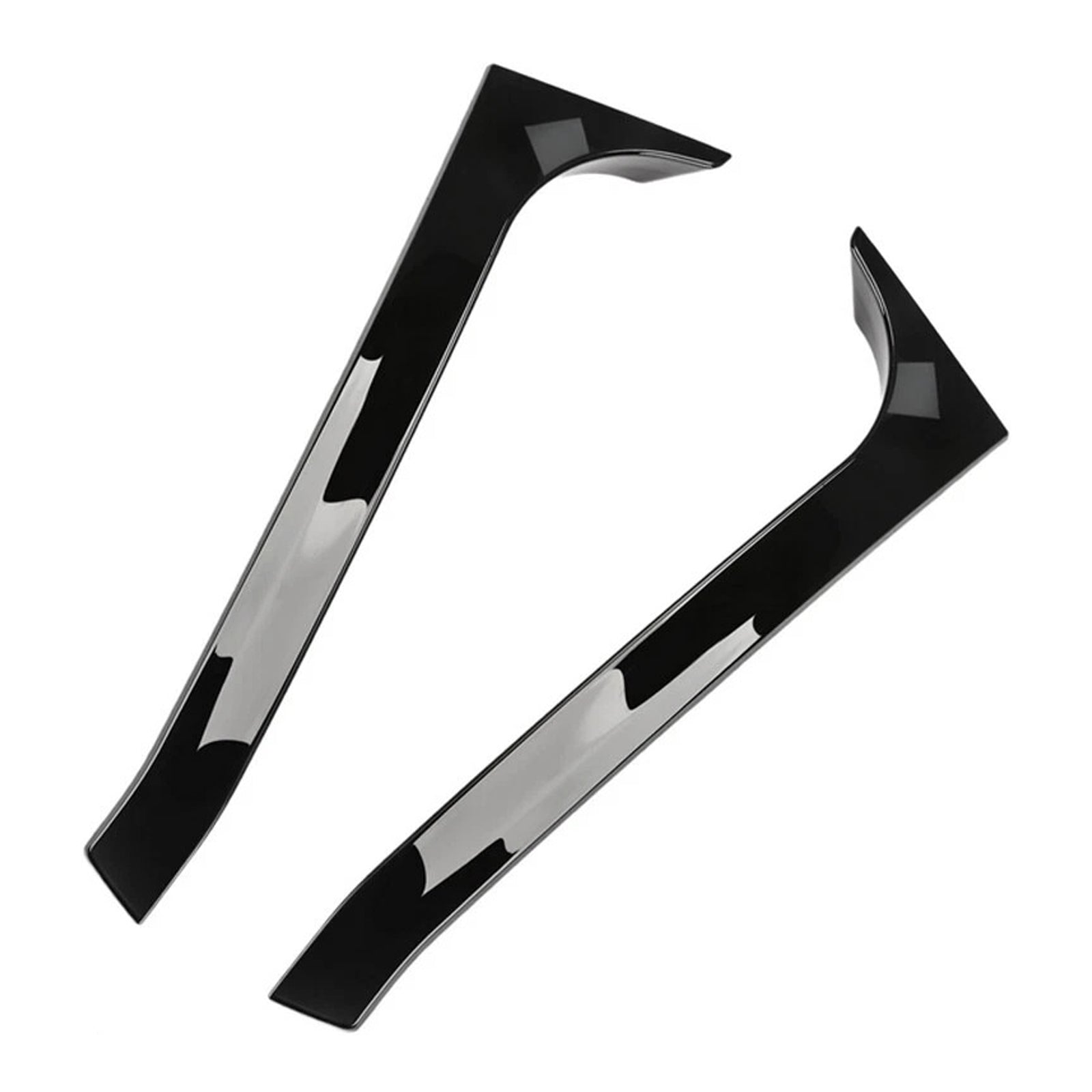 Paire de becquets latéraux de lunette arrière noir brillant pour VW Golf MK6 GTI 2008-2013