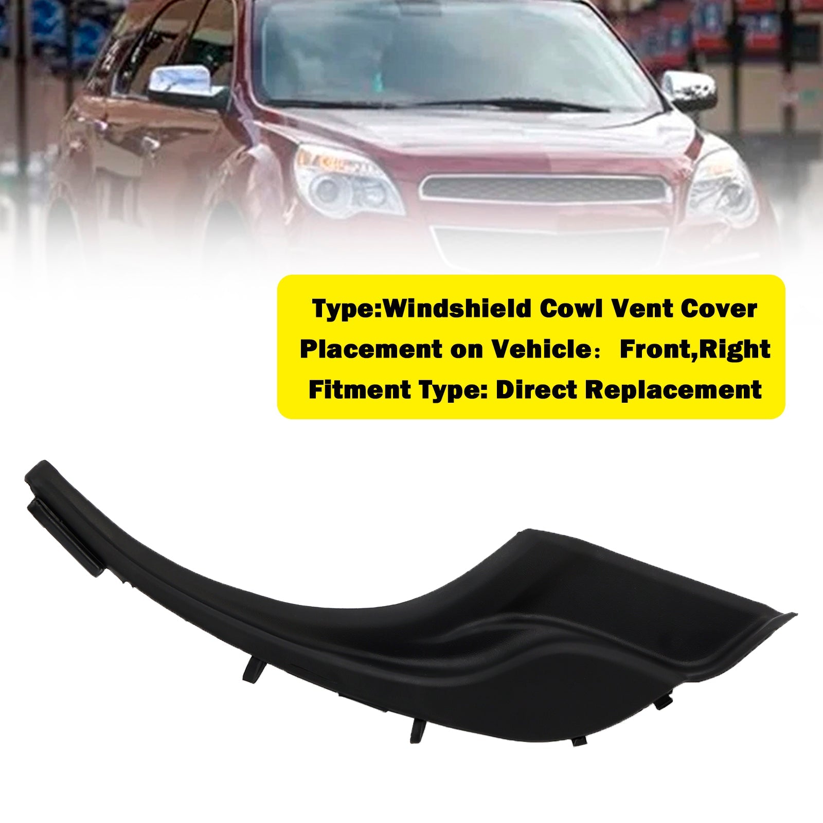 Estensione del pannello della griglia di aspirazione dell'aria lato passeggero per Chevrolet Traverse 2009-2017, codice articolo 22956656