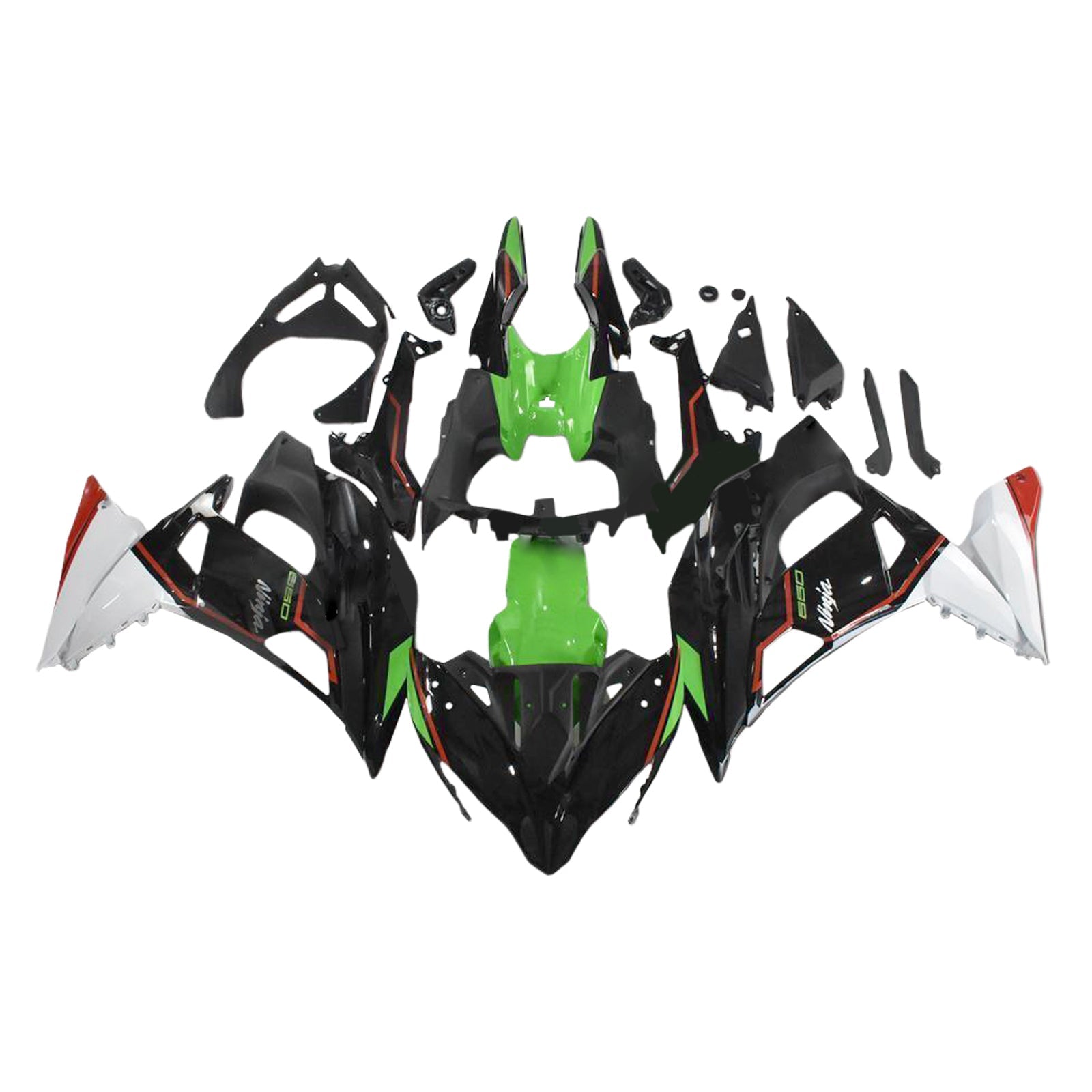 Injectiekuipset Kawasaki ER6F/Ninja 650 2017-2019 ABS kunststof carrosserie