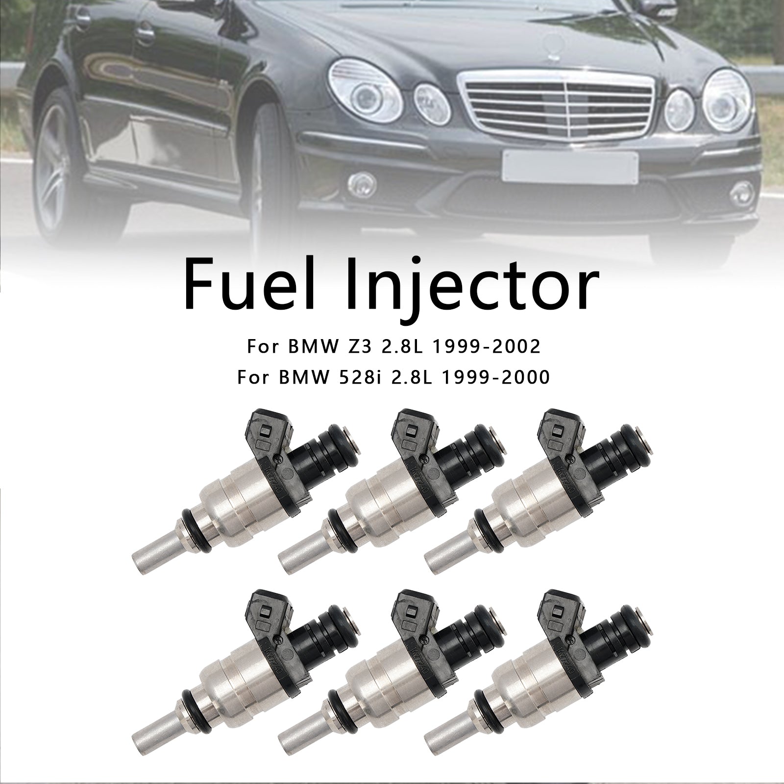 6 uds inyector de combustible para BMW 323i 2.5L 1998-2000 13537546244 1427240 7546244