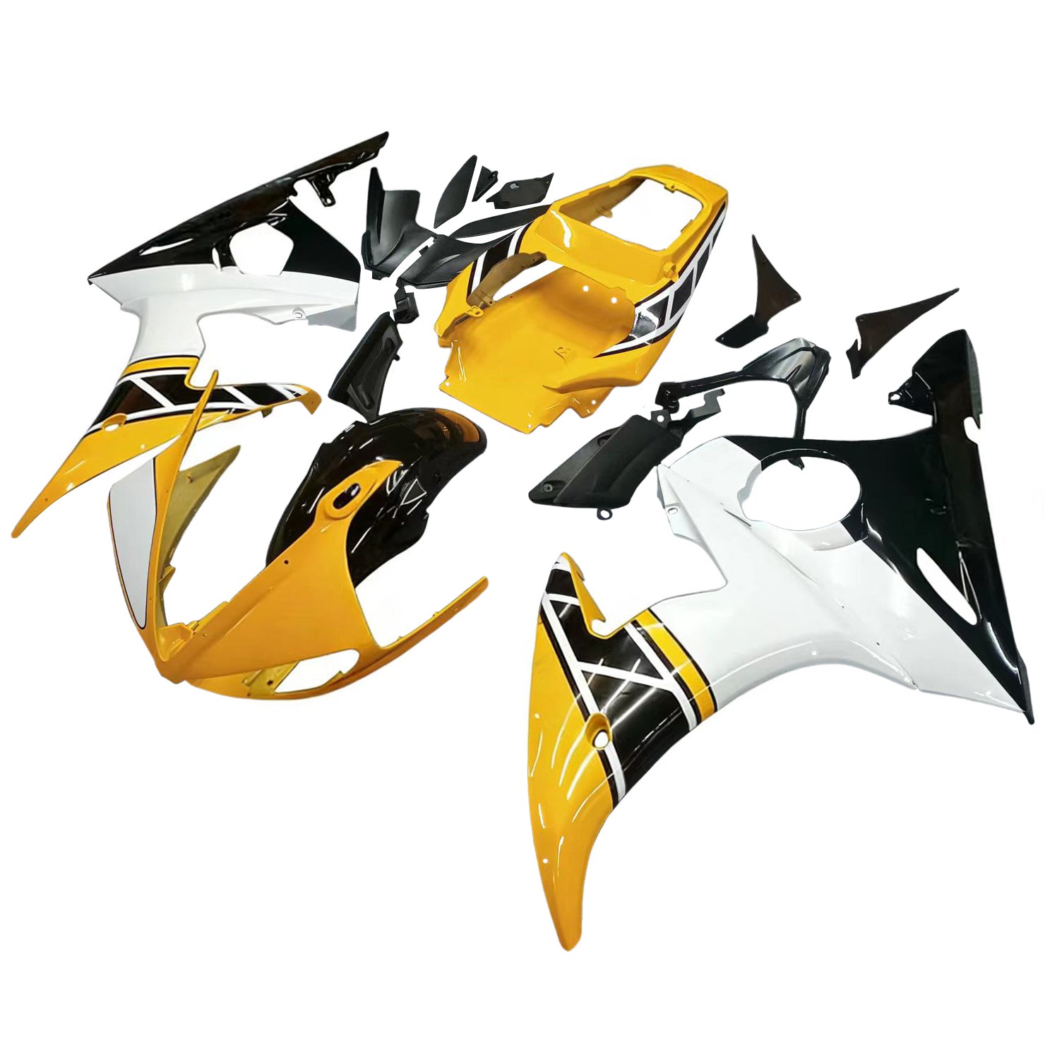 Kit de carénage par injection, carrosserie en plastique ABS, compatible avec Yamaha YZF 600 R6 2005