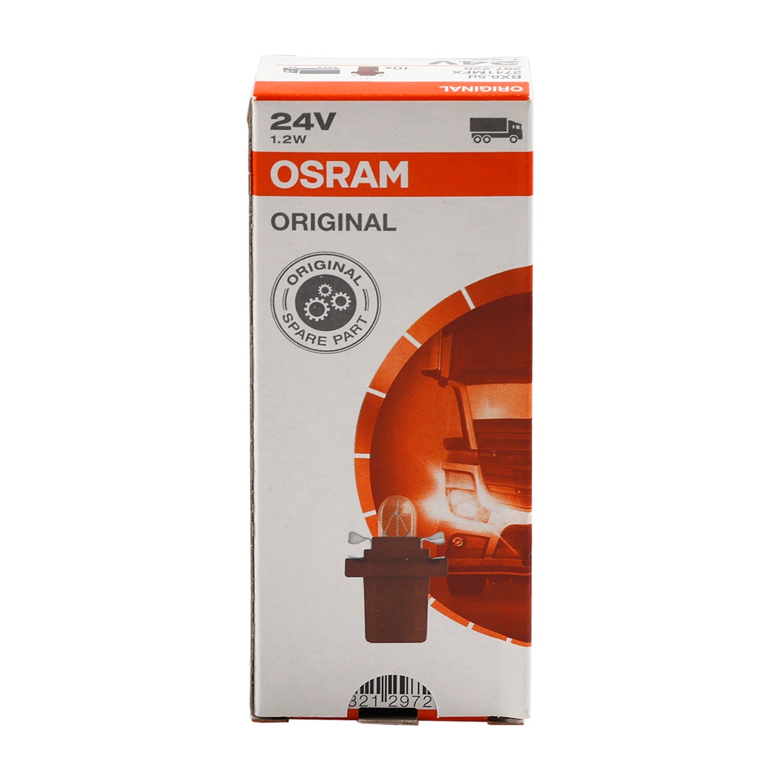 Lot de 10 lampes d'instrument B8.5D 2741MFX 24 V 1,2 W pour OSRAM