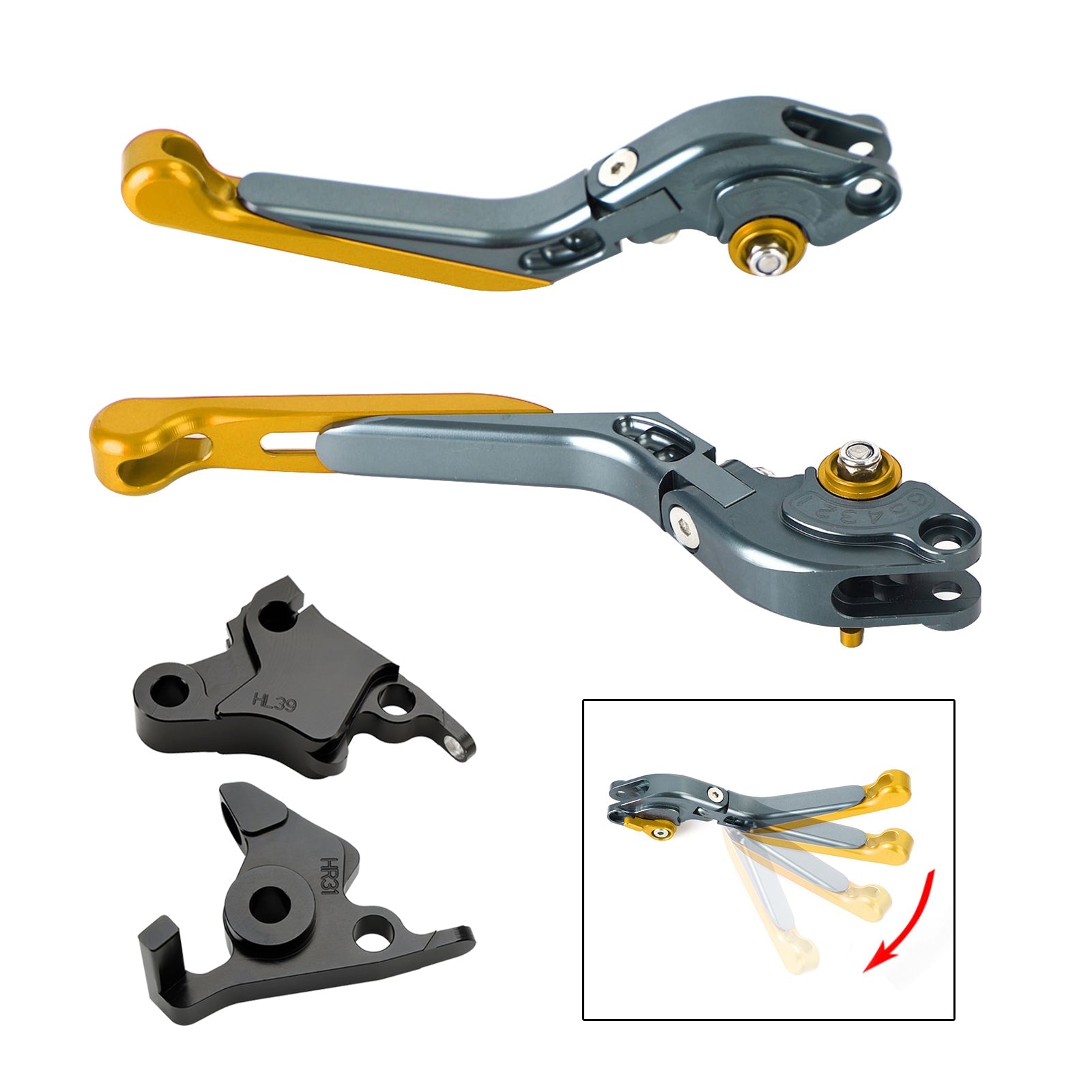 Levier de frein d'embrayage réglable pour CFMOTO 450SS 450SR 21-23 450NK 23-24