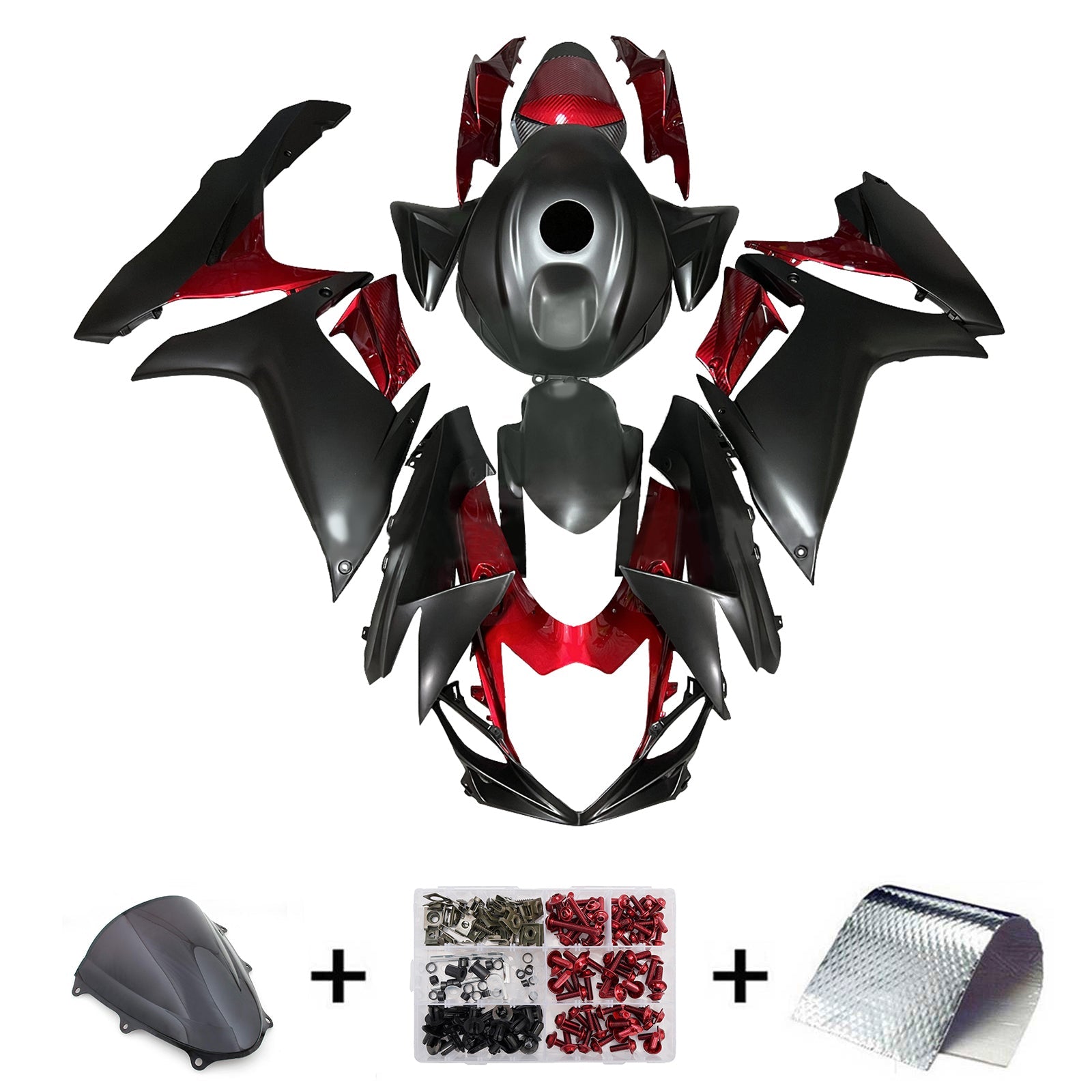 Kit di carenza iniettato in plastica ABS per Suzuki GSXR 600/750 2011-2025 K11