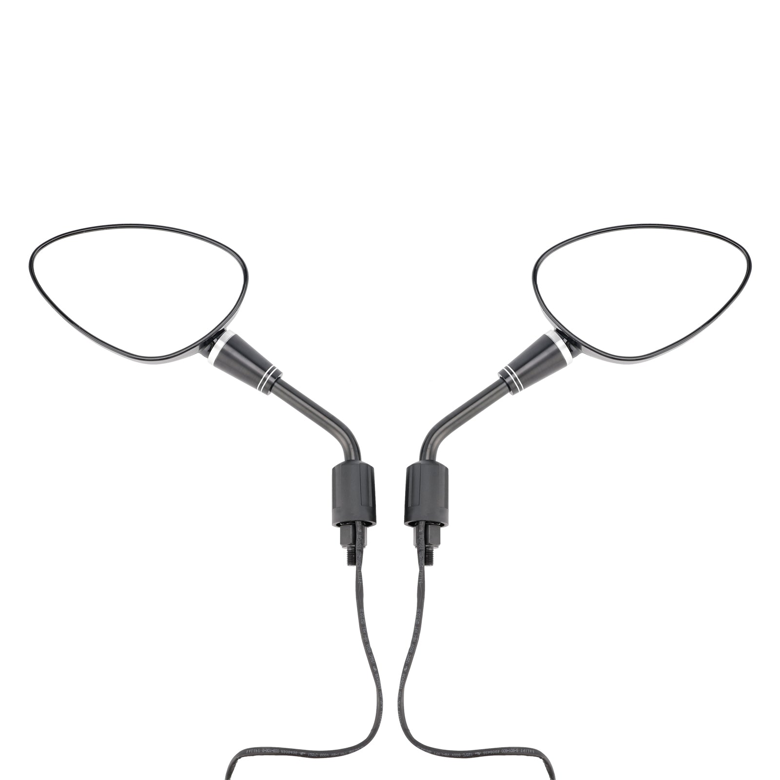 Para czarnych lusterki LED Nić 10 mm po prawej stronie Piaggio Vespa