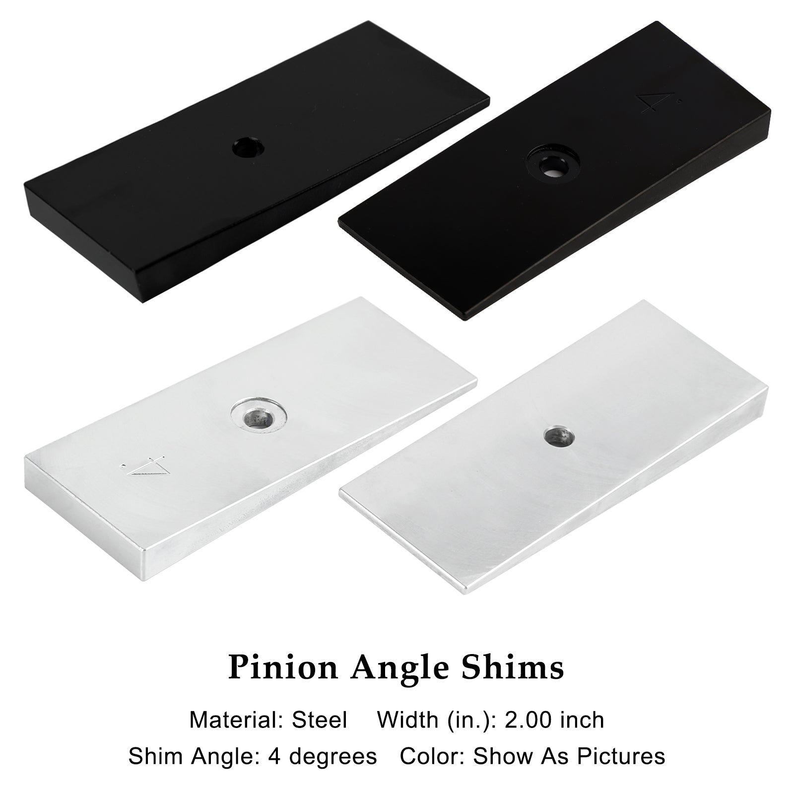 2 kliny o szerokości 2 cali dla 4 -stopowych stalowych sprężyn