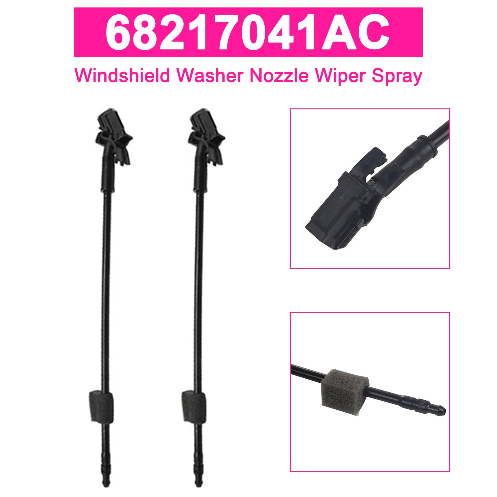 2015-2023 Dodge Challenger 2X Dysza spryskiwacza szyby przedniej 68217041AC