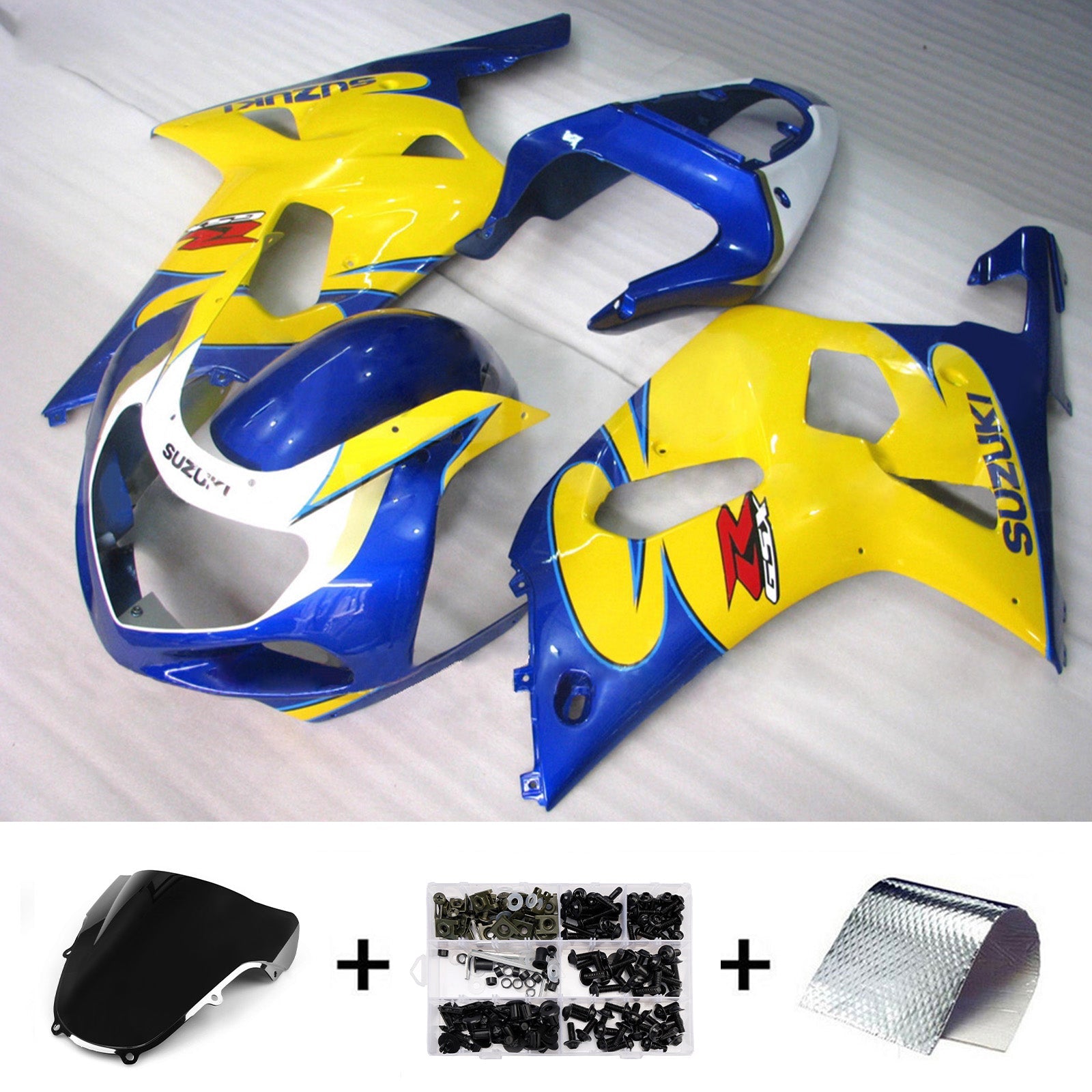 Kit de carénage par injection pour Suzuki GSXR600 2001-2003 GSXR750 2000-2003 K1