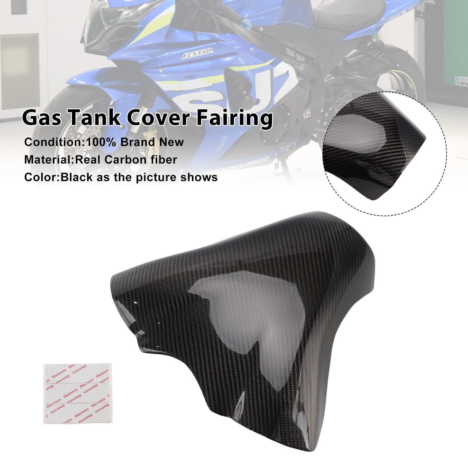 Carenatura serbatoio in vera fibra di carbonio per Suzuki GSX-R1000 (2017-2025)