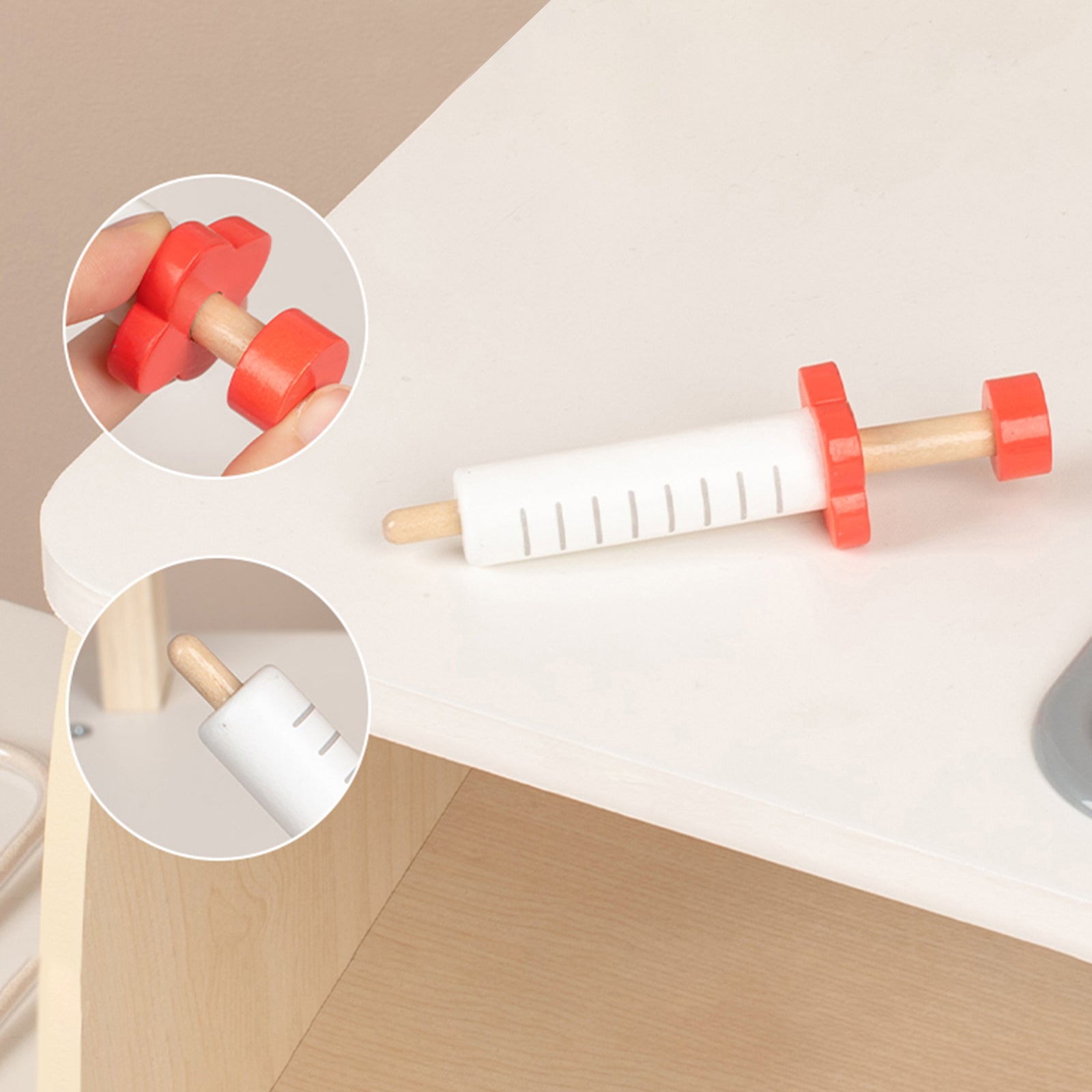 Set di giocattoli di simulazione della clinica medica per bambini con 22 accessori, di 3 anni