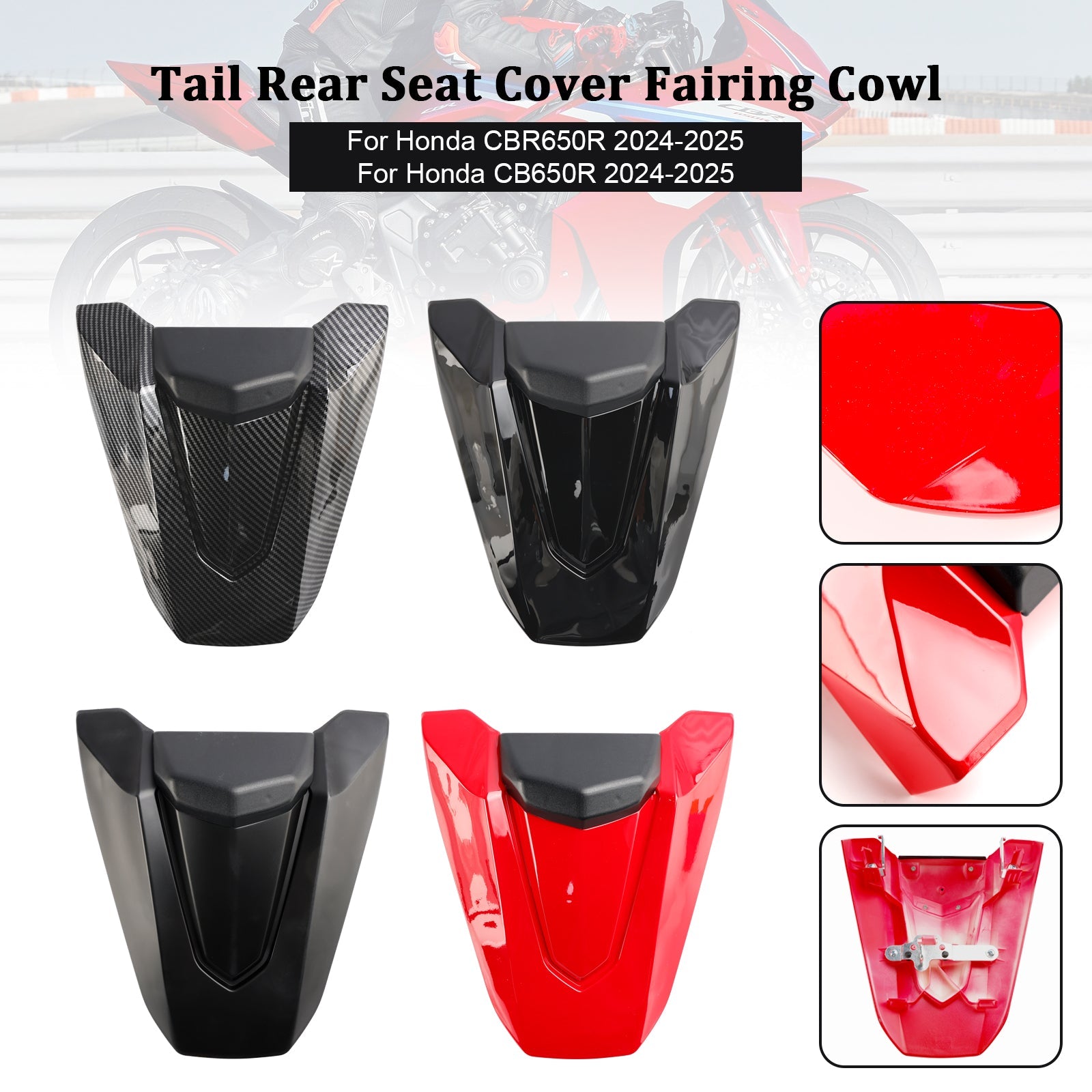 Achterbankkuipafdekking voor Honda CBR650R CB650R 2024-2025