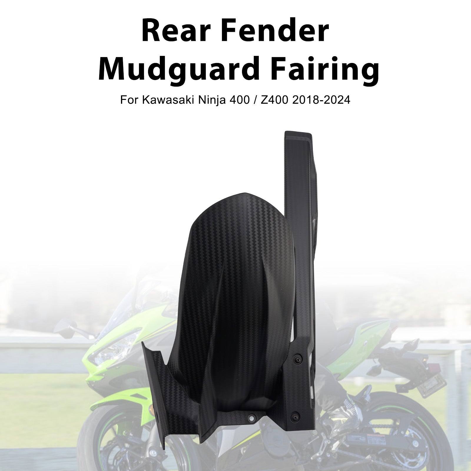 Carenado de guardabarros trasero para Kawasaki Ninja 400 Z400 Ninja 500 Z500 2018+