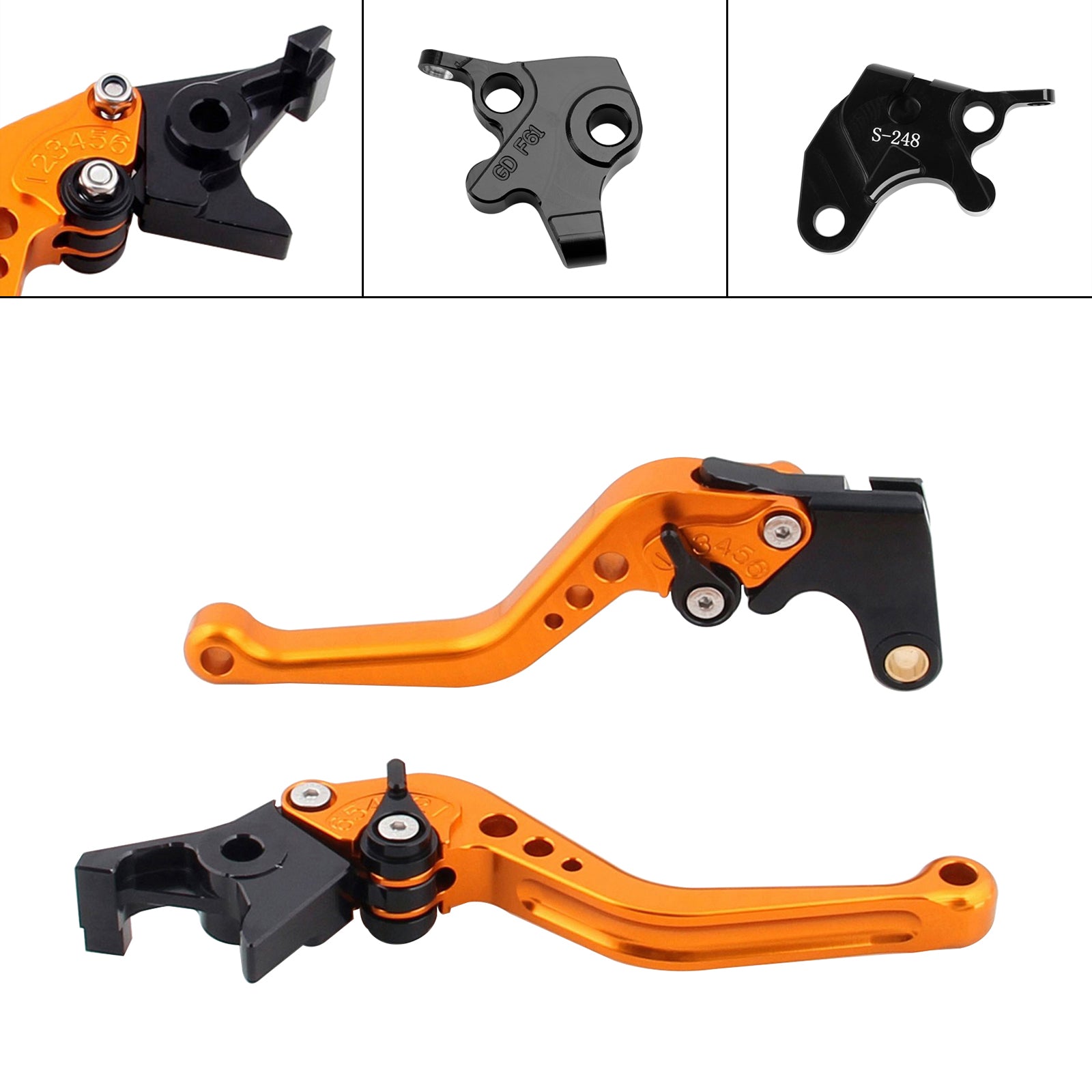 Palanca de freno y embrague corta para Yamaha YZF R125 2008-2011