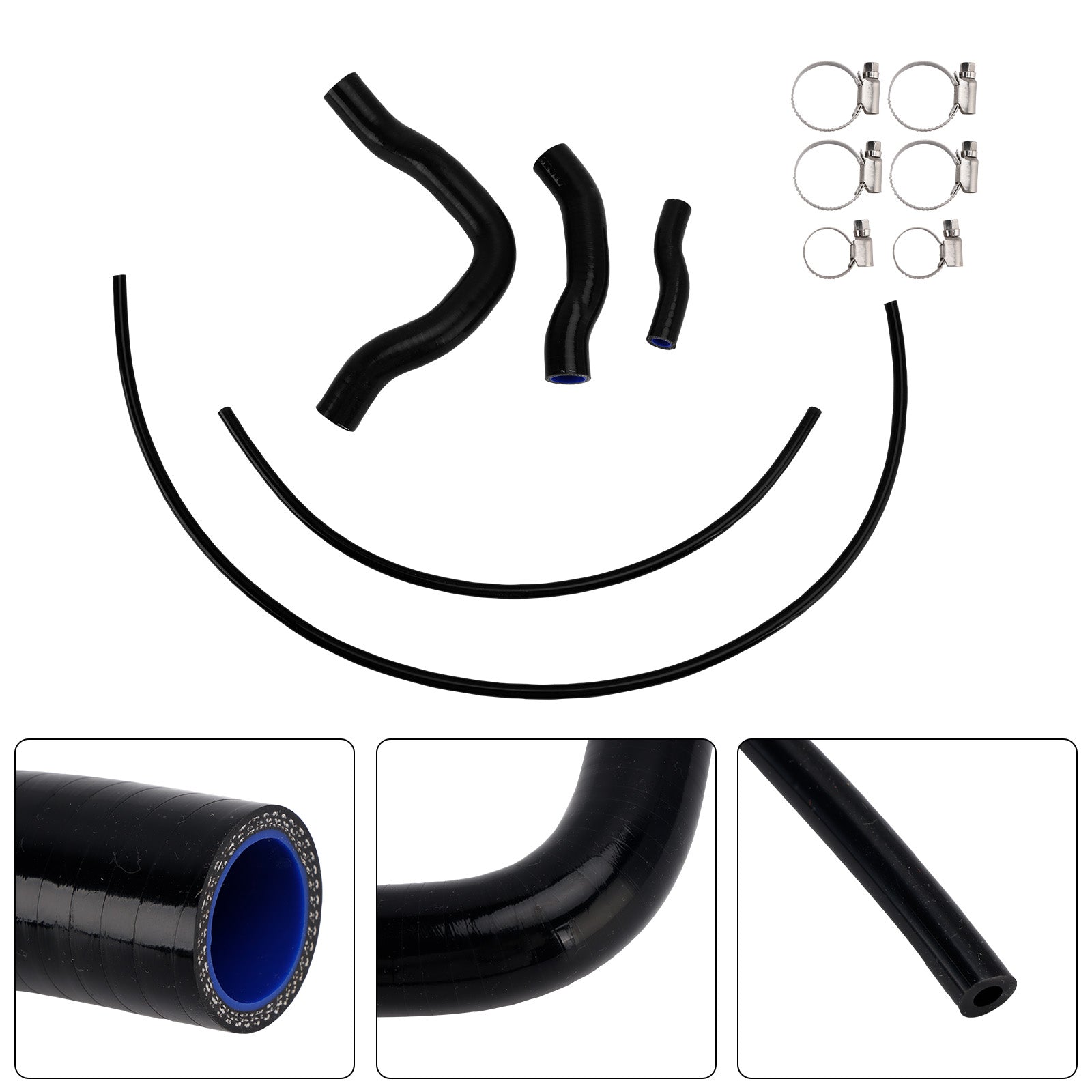 Durite de refroidissement en silicone pour radiateur Honda CB750 Hornet XL750 Transalp 23-25