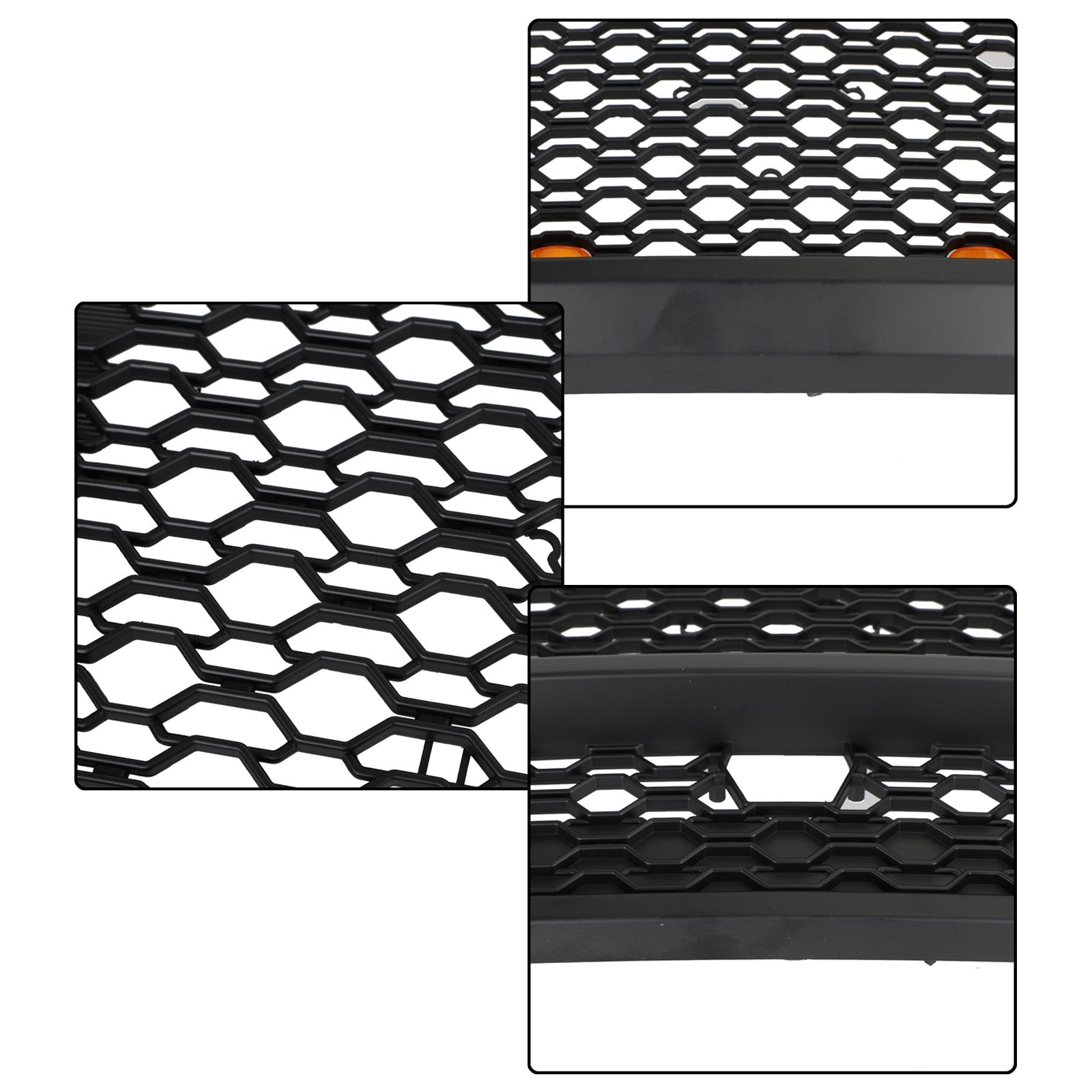 Rejilla delantera superior tipo panal para Dodge Ram 1500 2019-2024