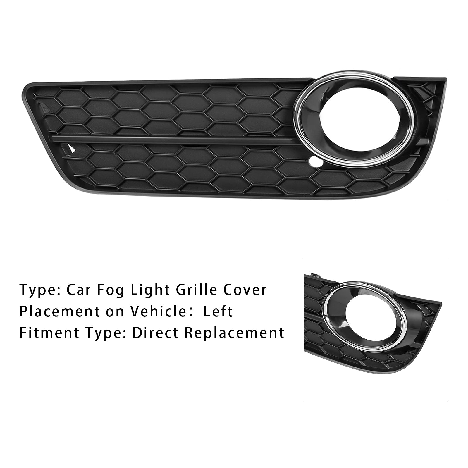 Grille de protection pour feu antibrouillard côté gauche Audi A5 2008-2011 8T0 807 681