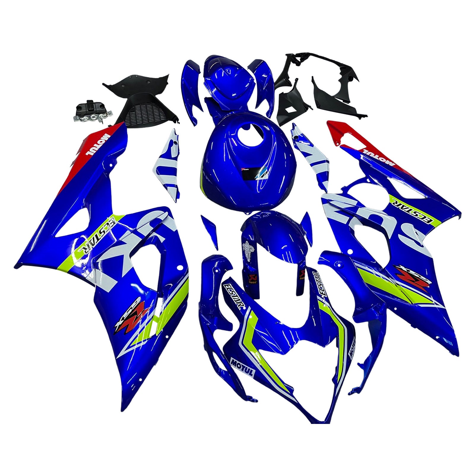 Amotopart Suzuki GSXR1000 2005-2006 K5 Zestaw de Faremanage Corrosserie Plastic Abs