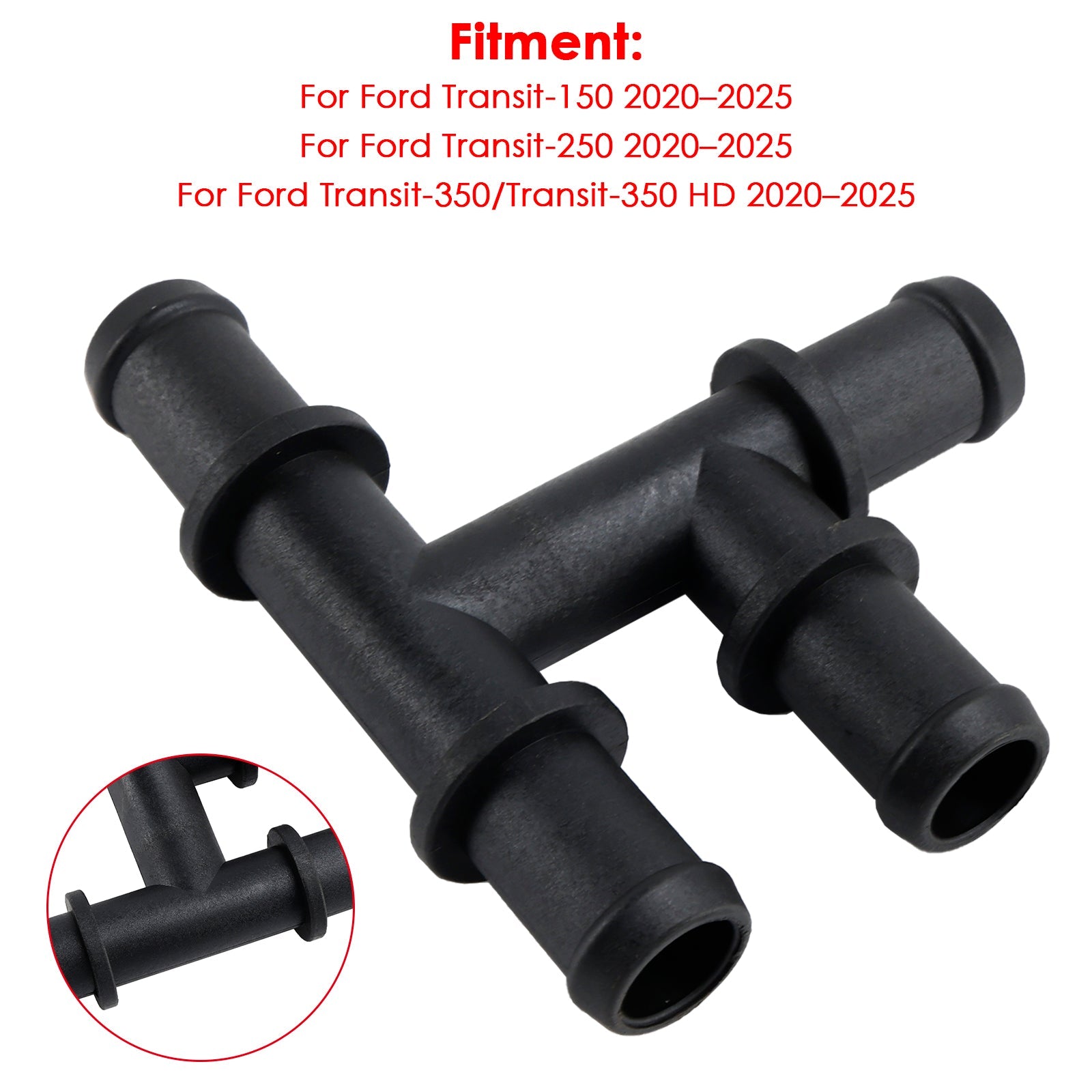 Tuyau de raccordement de liquide de refroidissement du radiateur de chauffage, tube à 4 voies LK4Z-18B402-E pour Ford Transit