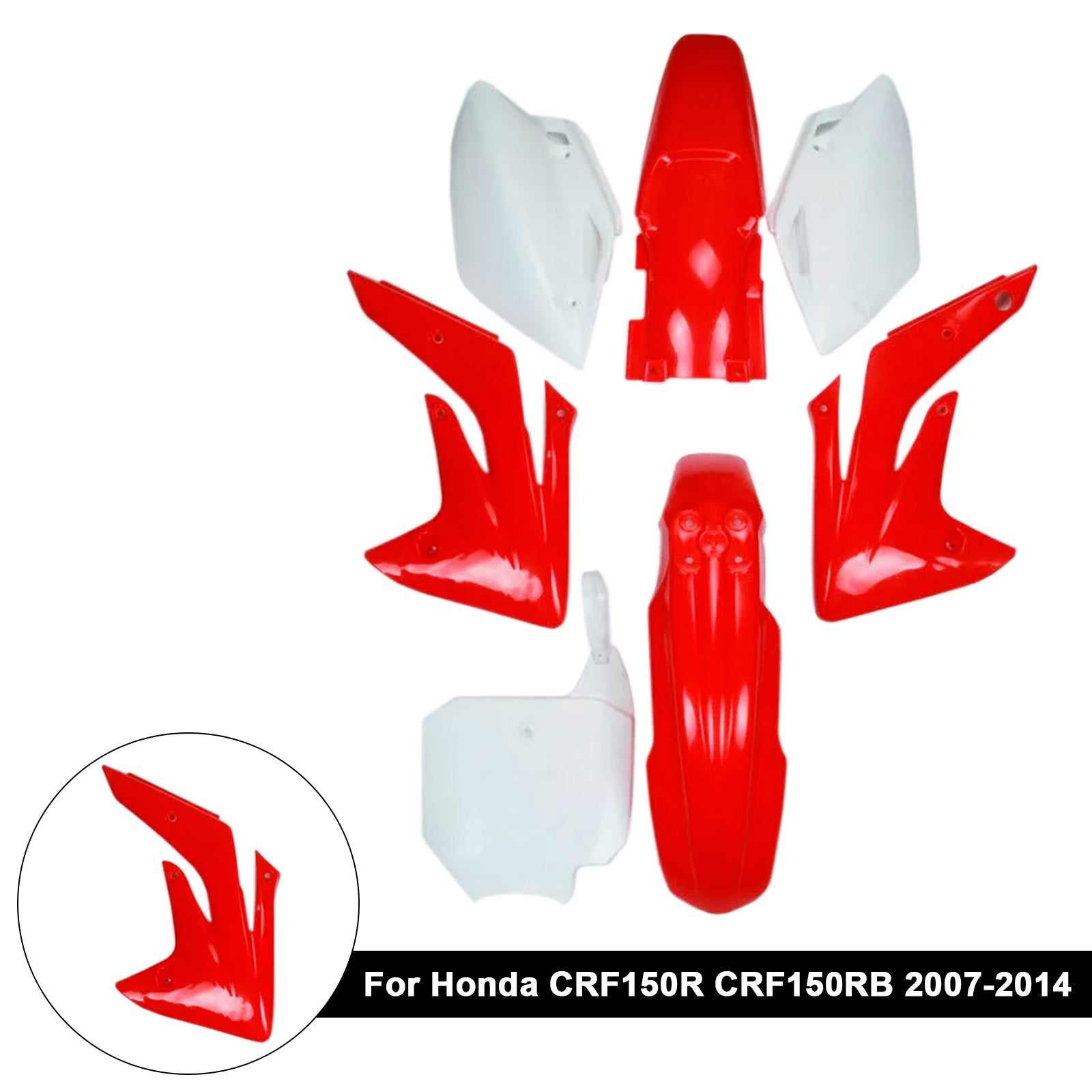 Kit de carrosserie en plastique pour Honda CRF150R/RB 2007-2014, carénage de garde-boue