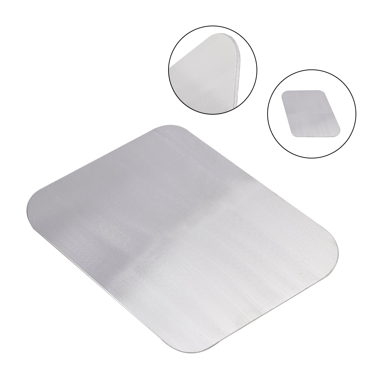 Plaque d'immatriculation vierge en alliage d'aluminium parallélogramme à monter soi-même, ajustement universel pour moto