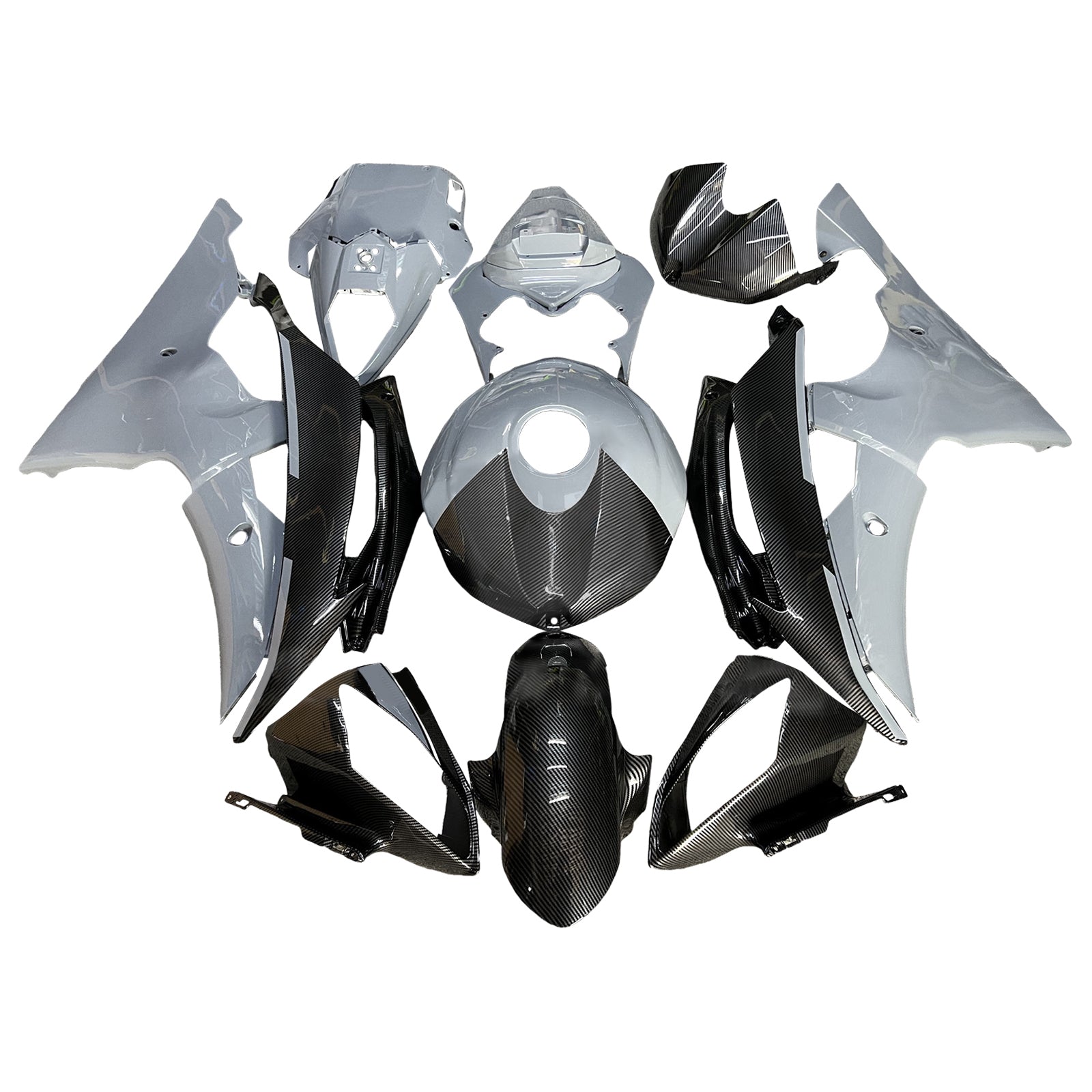 Kit de carénage injecté en plastique ABS pour Yamaha YZFR6 YZF-R6 2008-2016