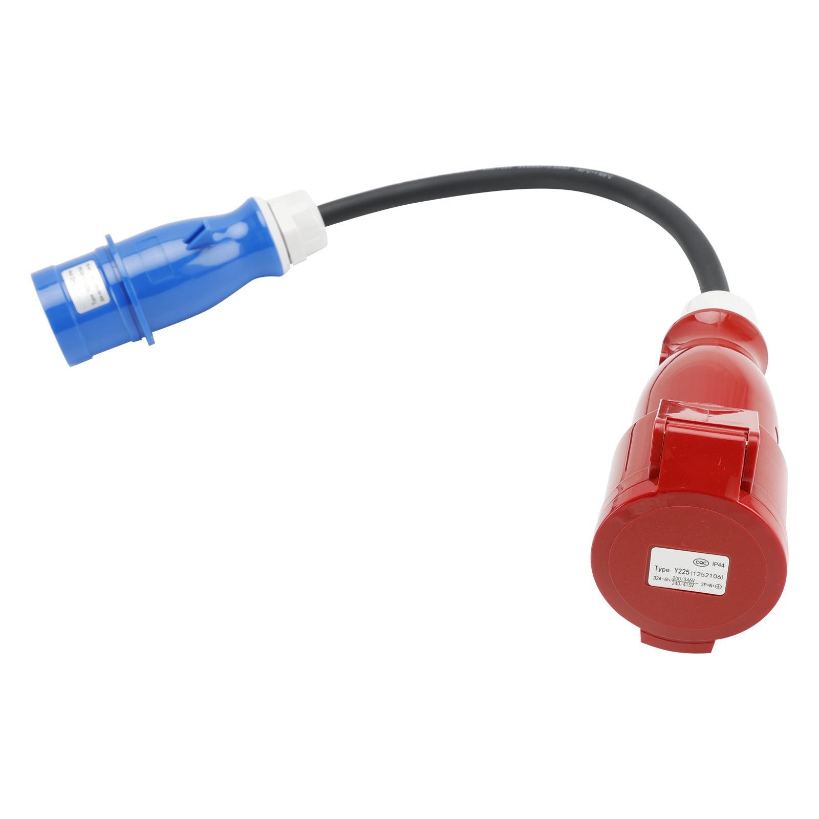 Presa di accoppiamento CEE, presa da incasso, inverter di fase 32A, trifase a singola