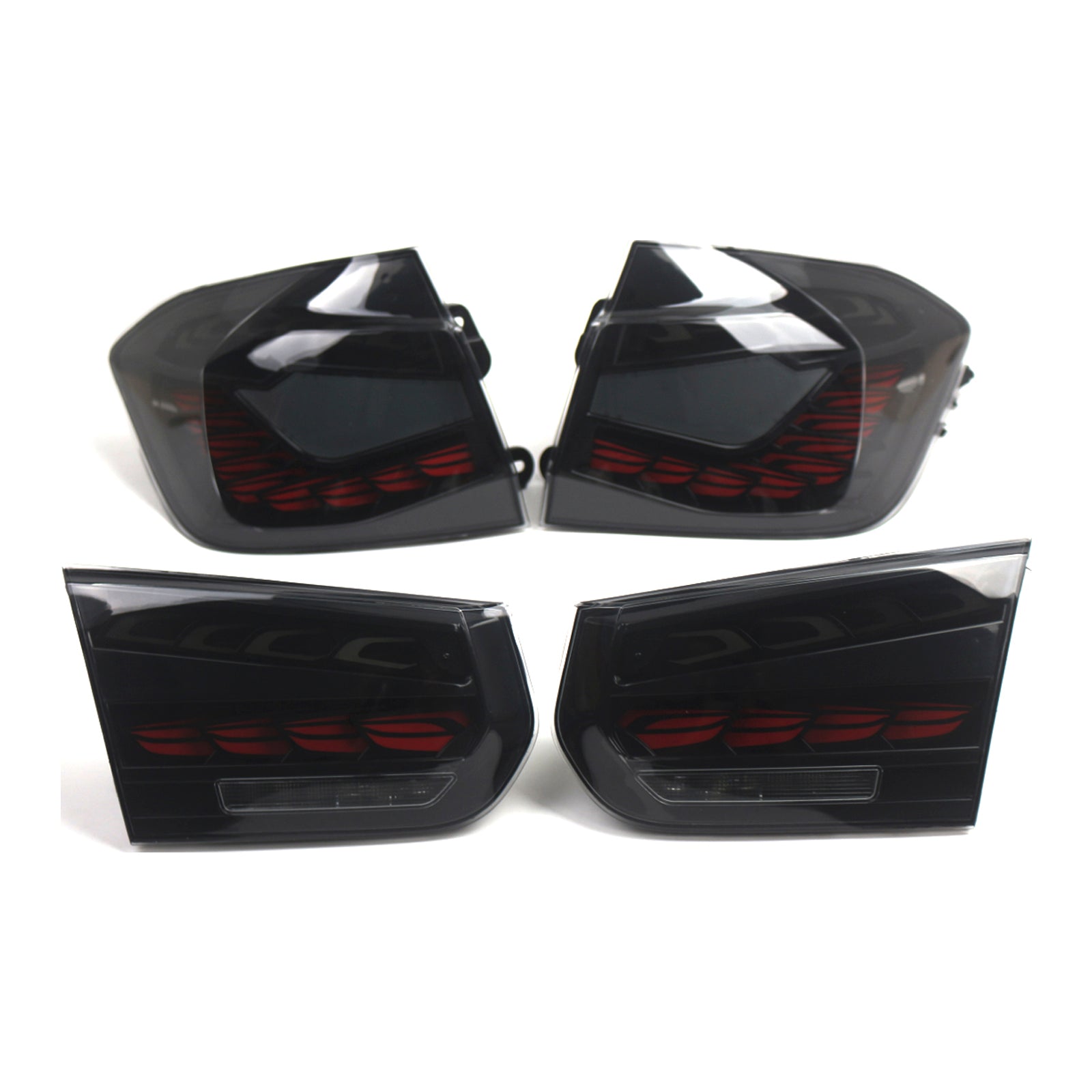 Ensemble de feux arrière à LED fumés L&R pour BMW 3 F30 F80 M3 2013-2018