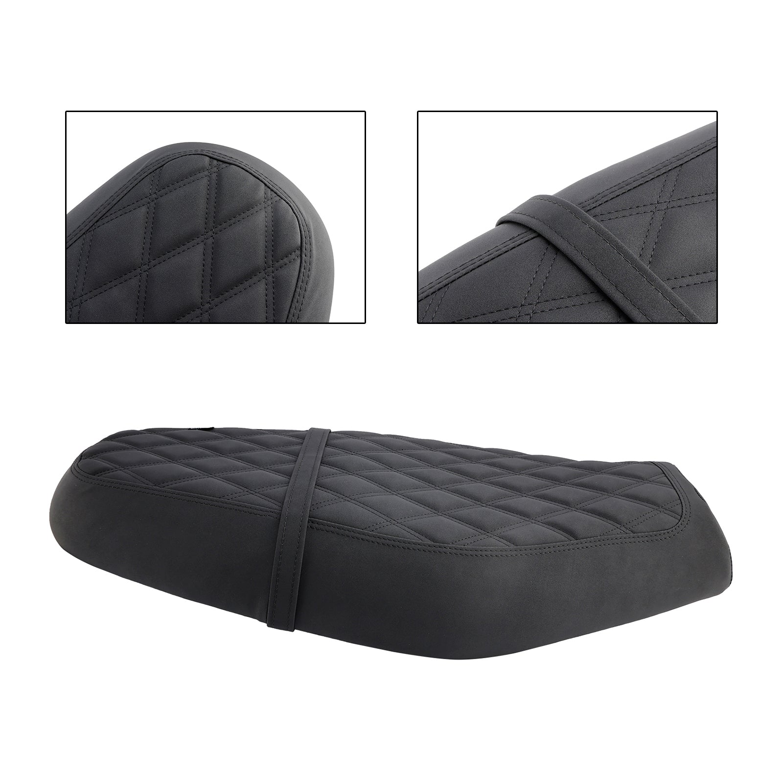 Reemplace el asiento del conductor delantero/trasero del pasajero negro para la calle Twin Speed Twin 900 Brown