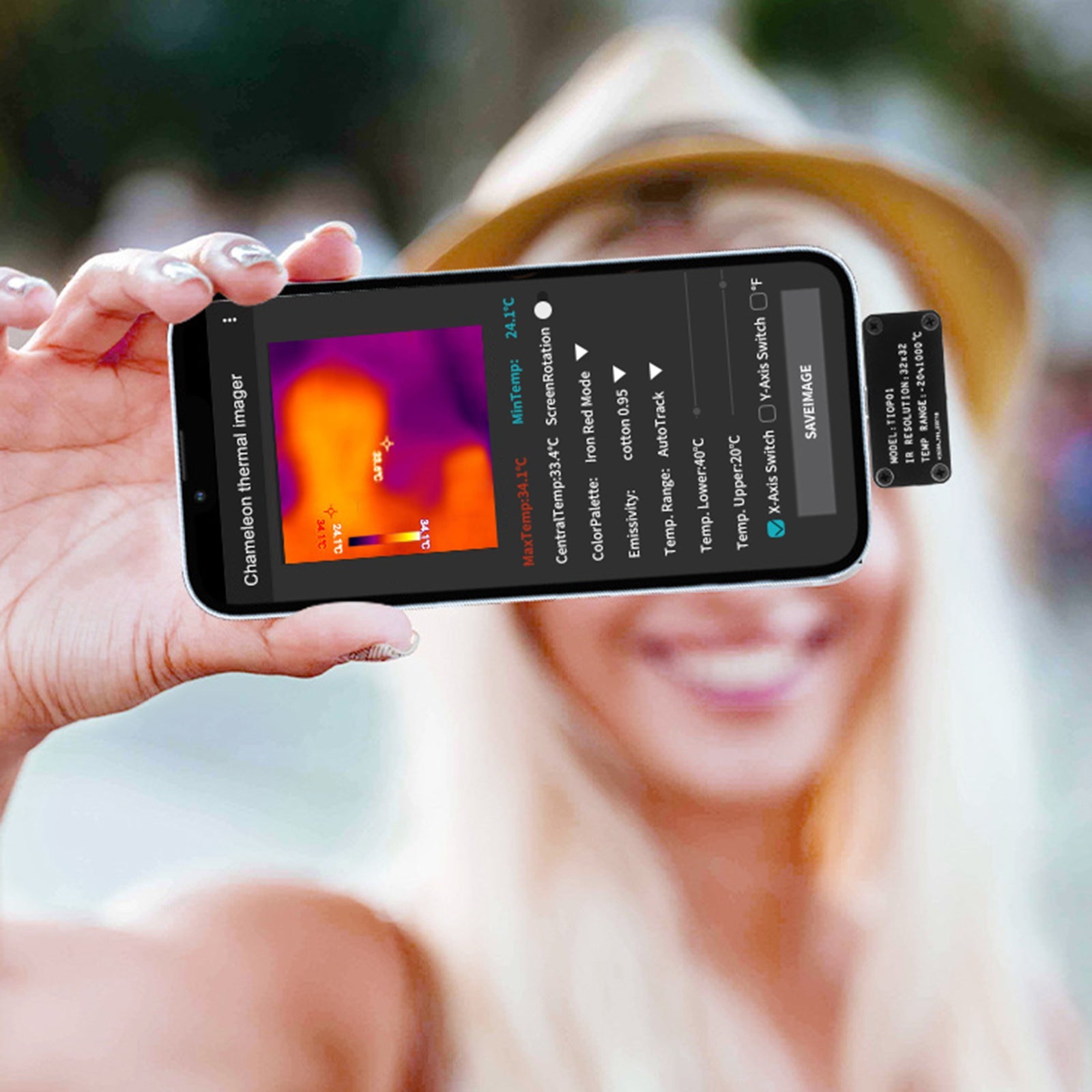 Termocamera USB Type-C per telefoni cellulari Android Funzionalità migliorate