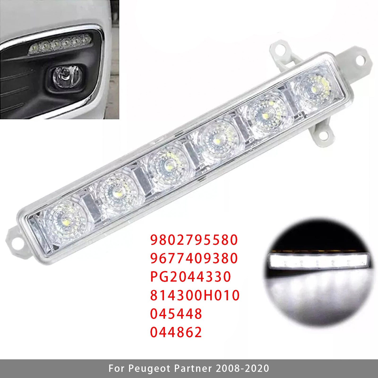 1 LED DIDUNAL SUMAVALO CITROën C3 Berlingo Peugeot 9802795580