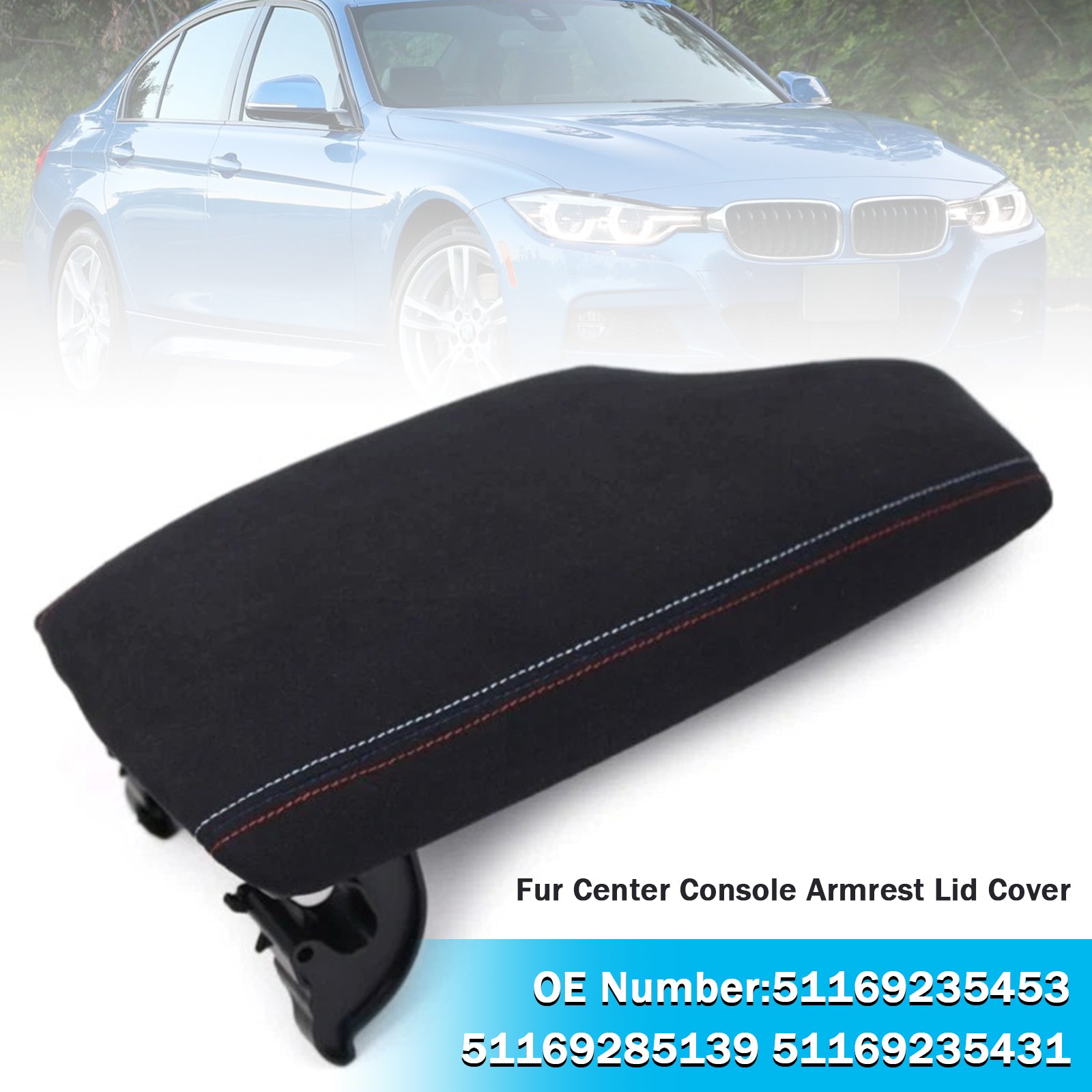 Sredinski naslon za roke s krznom 51169235453 za BMW 328i 335i 320i 2012-2016