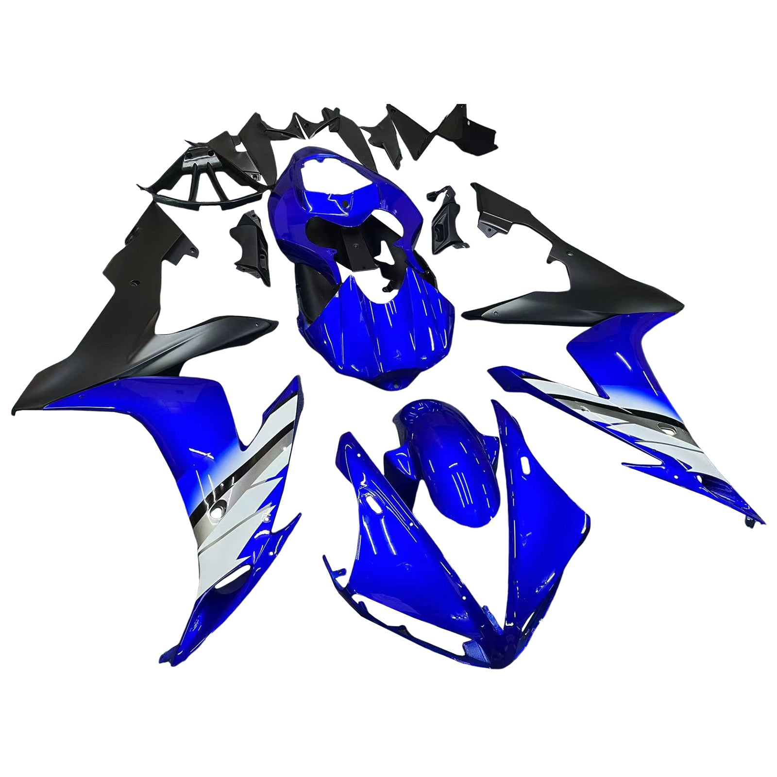 Sininen musta ruiskutus ABS-muovisuoja Yamaha 2004-2006 YZF R1