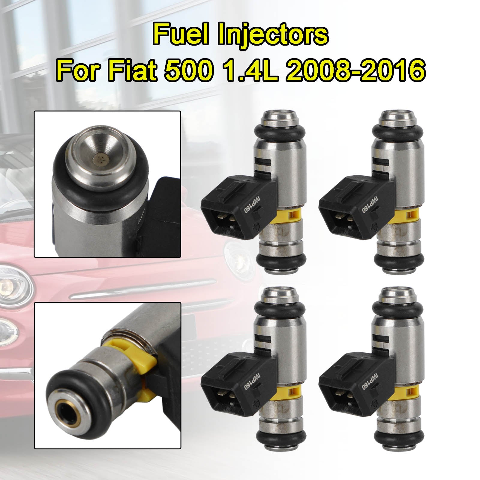 4PCS Fuel Injectors IWP160 pour Fiat Punto 500 Doblo Qubo pour Ford KA