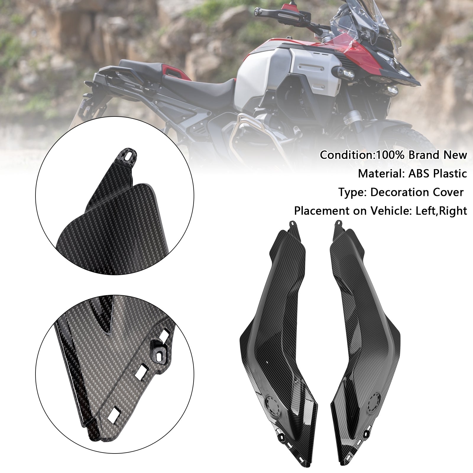 Couvercle de réservoir latéral et carénage pour BMW R1300GS 2024-2025