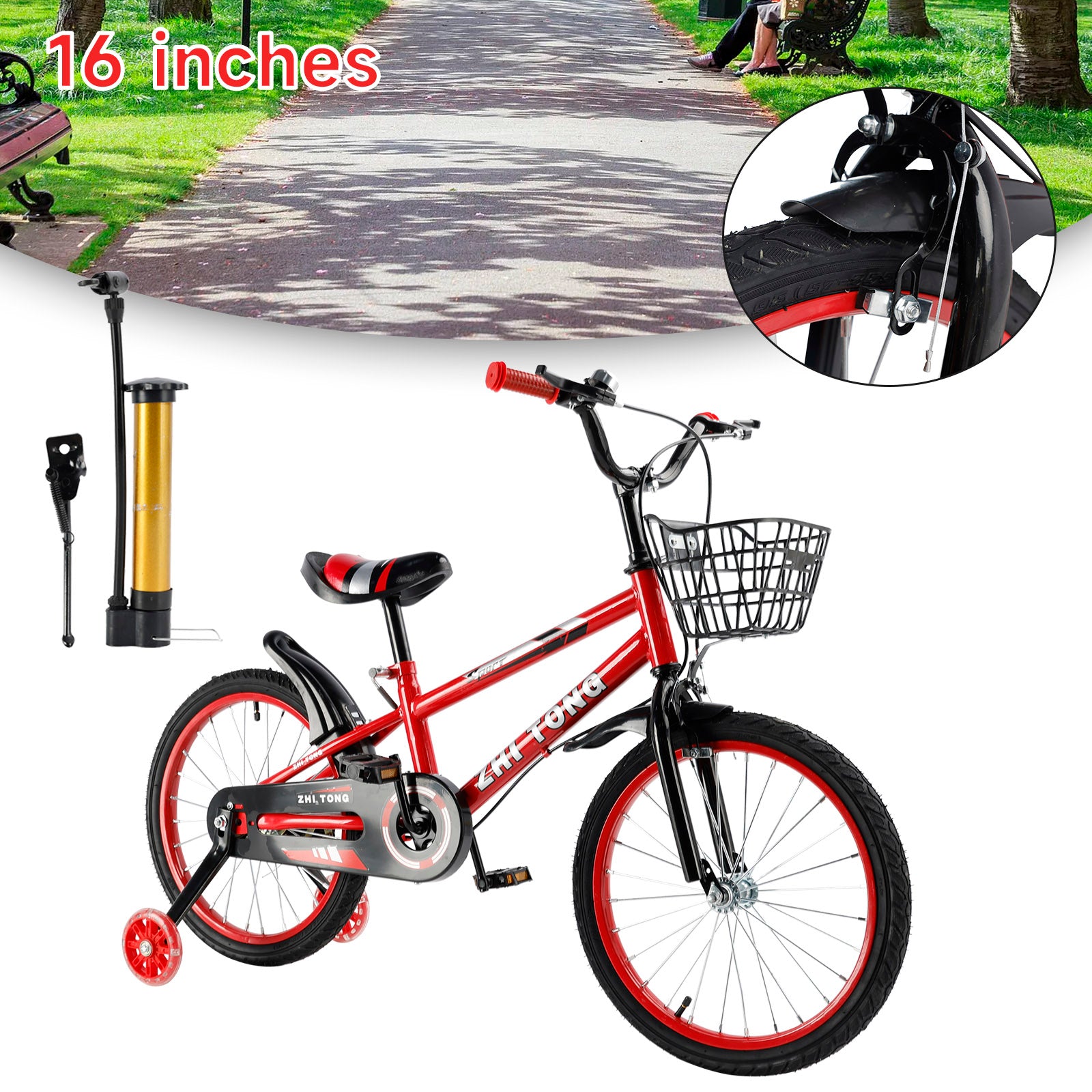16/16/18 palcev Kid's Bike Child Bicycle Boys and Girls s pomožnim kolesom